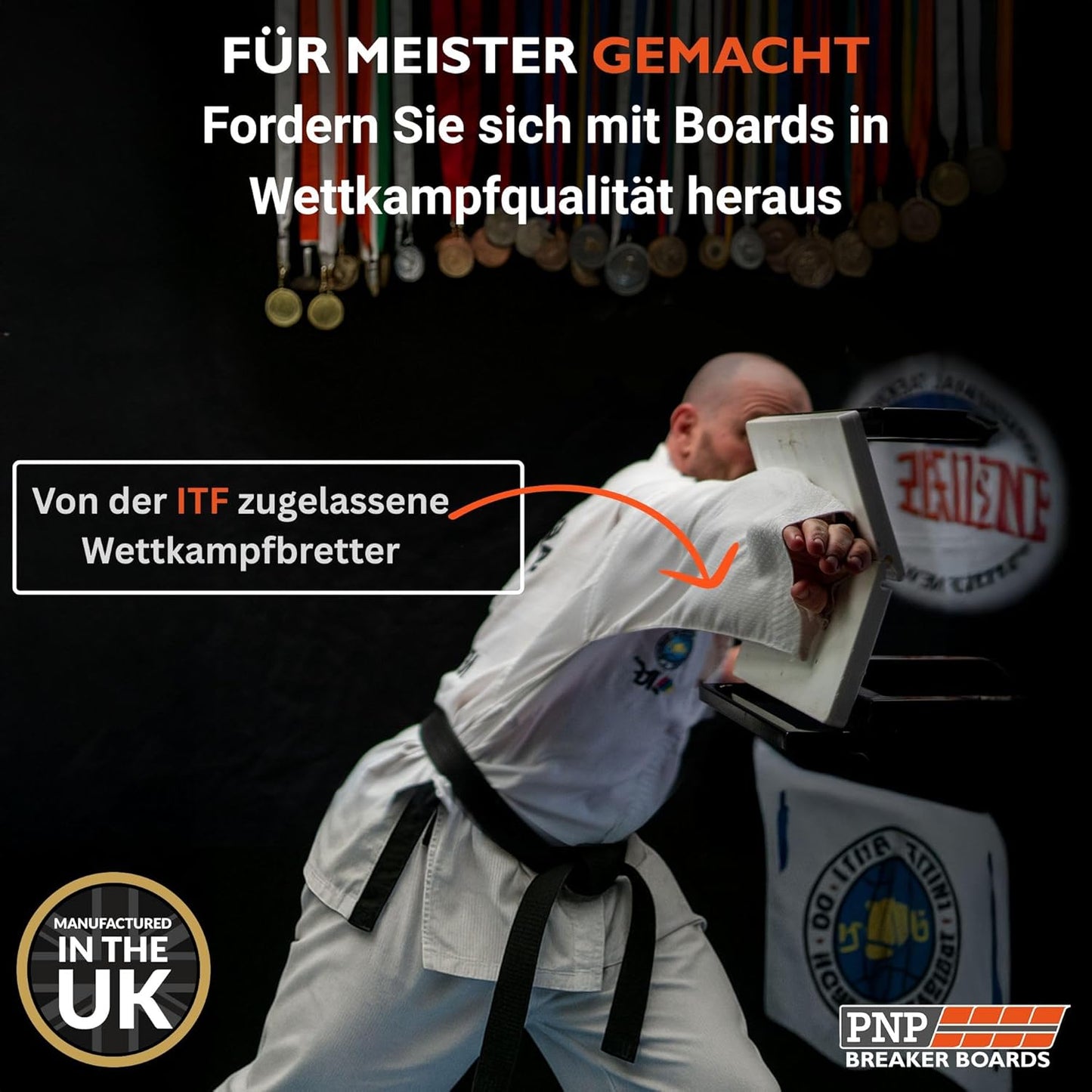 Bruchbrett für Kampfsport Profis, 50 - Weiße