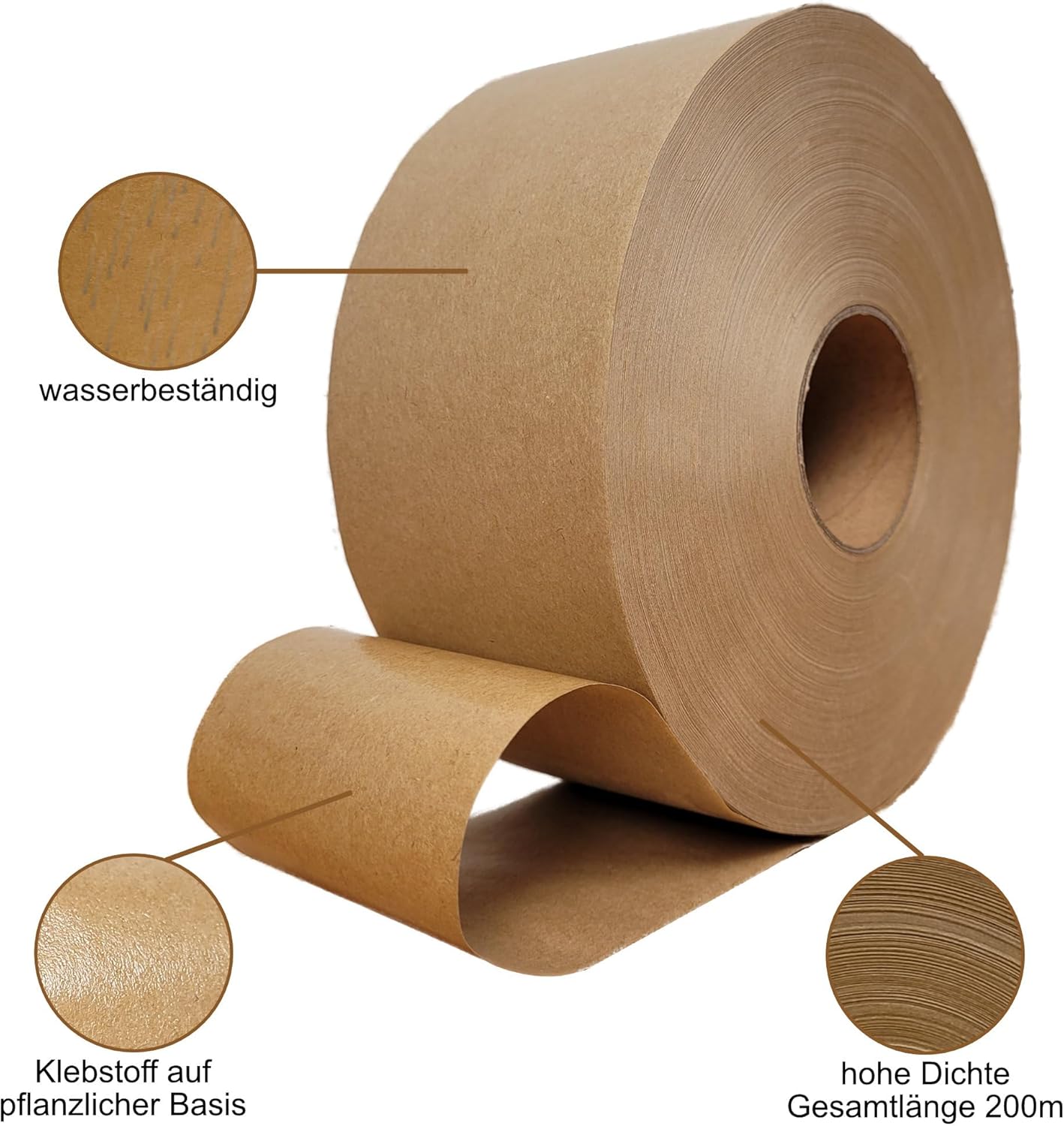 Recyclebares Klebeband (8 Rollen), Zubehör - Klebeband 70mm