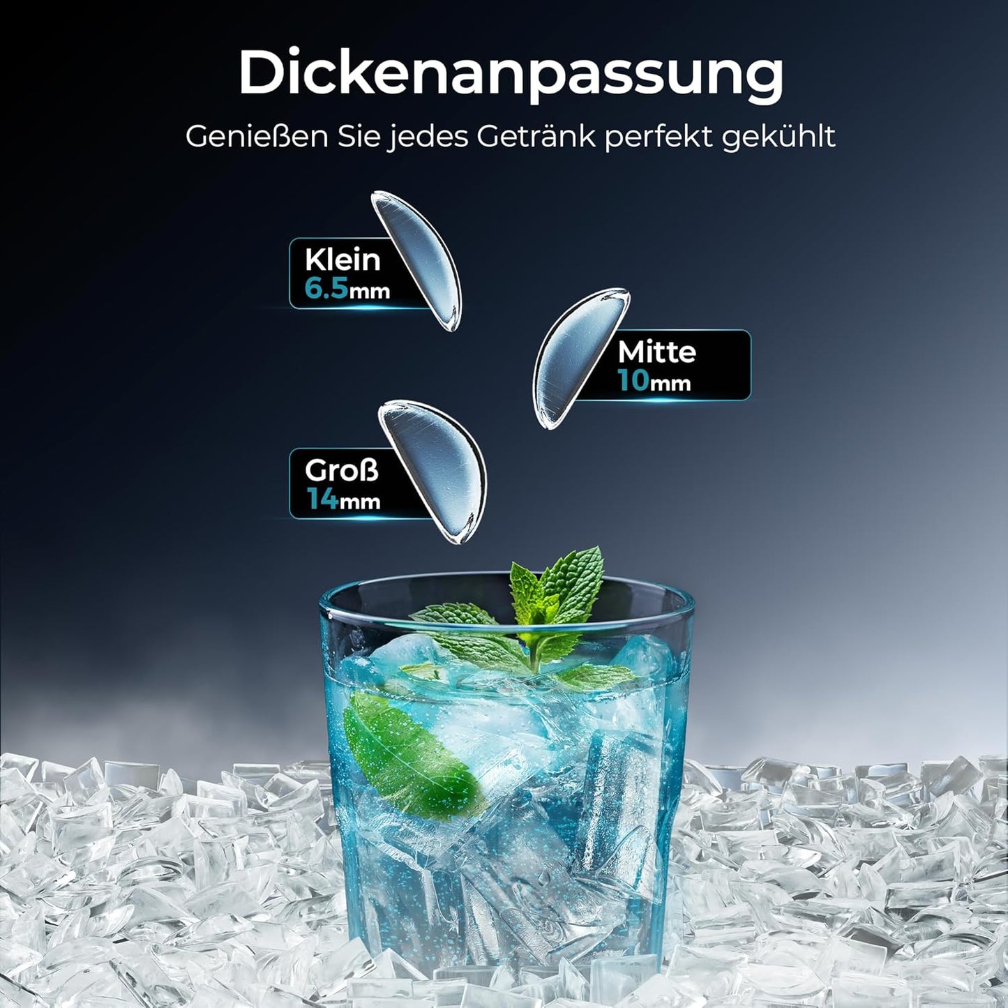 LunaArc Eiswürfelmaschine, 1600 Stück/Tag