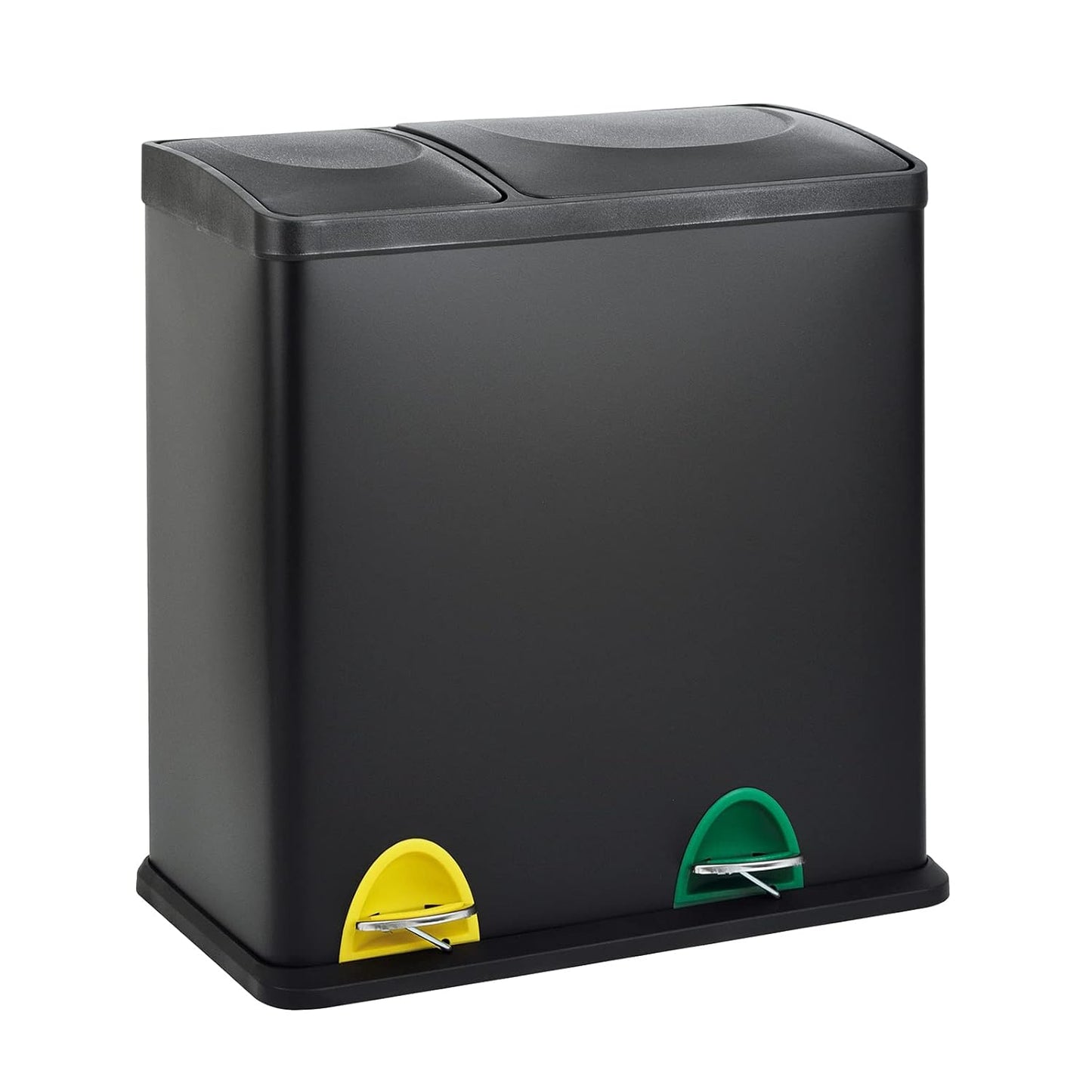 Doppelter Abfalleimer TC2Combo35, Schwarz
