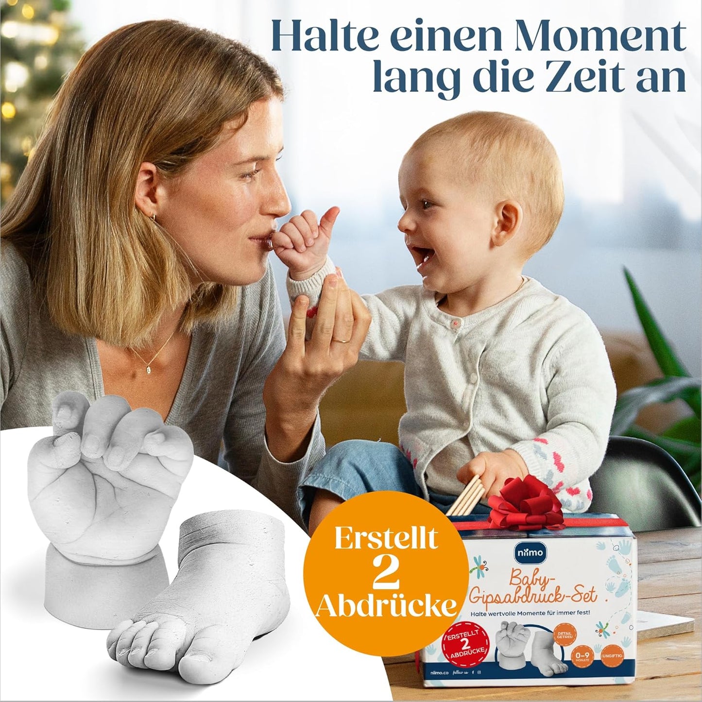 3D Baby-Gipsabdruck-Set, Baby 3D Abdruck-Set