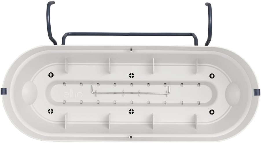 Vibia Campana Balkonkasten mit Wasserreservoir, Seidenweiss 50 cm