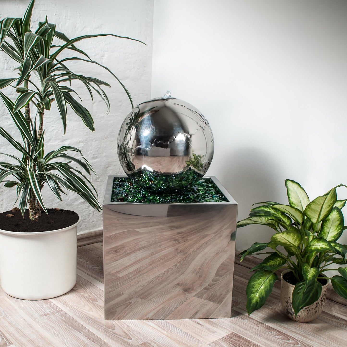 Springbrunnen mit LED-Beleuchtung, Durchmesser = 20 CM