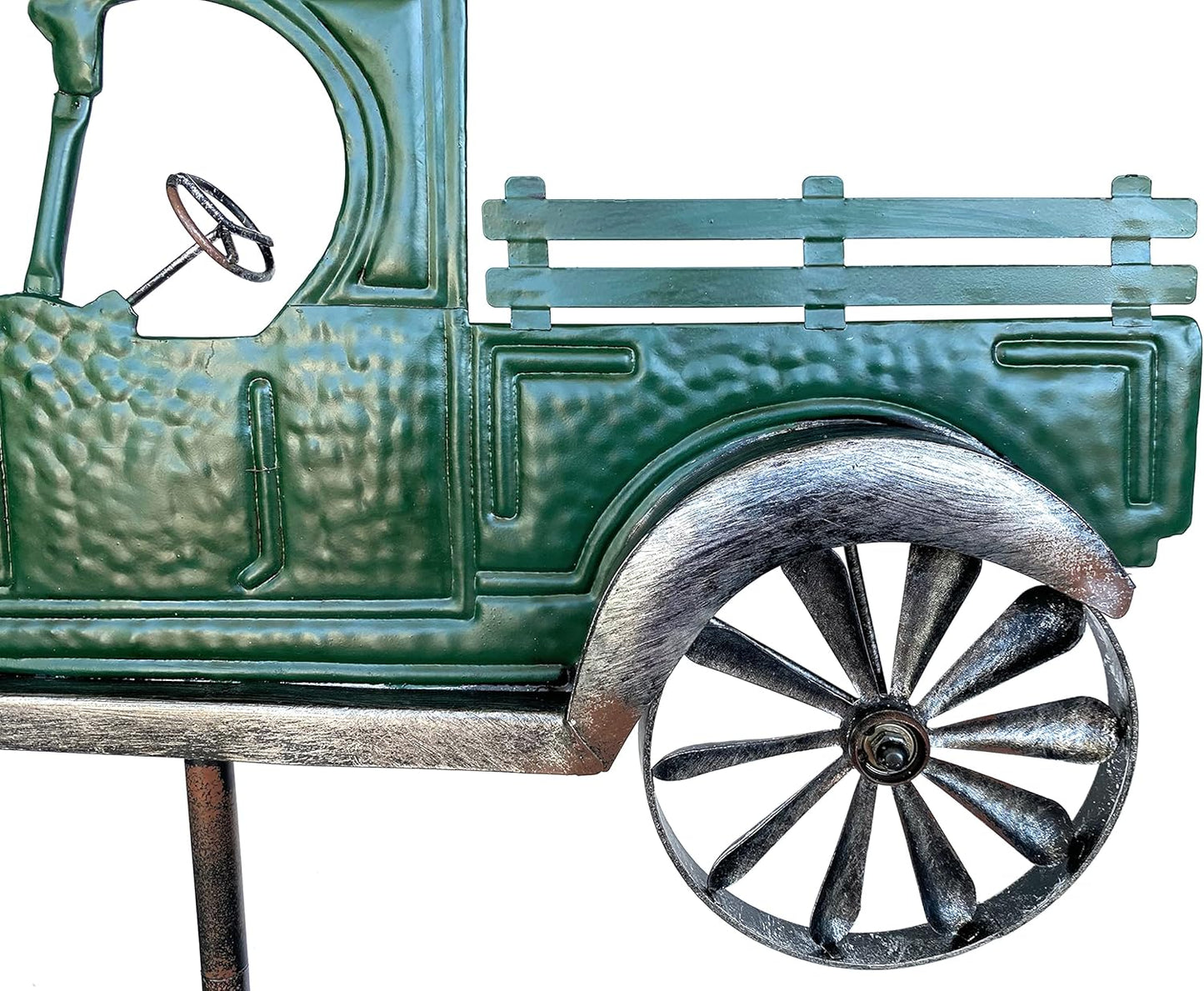 Gartenstecker Oldtimer Auto mit Windspiel