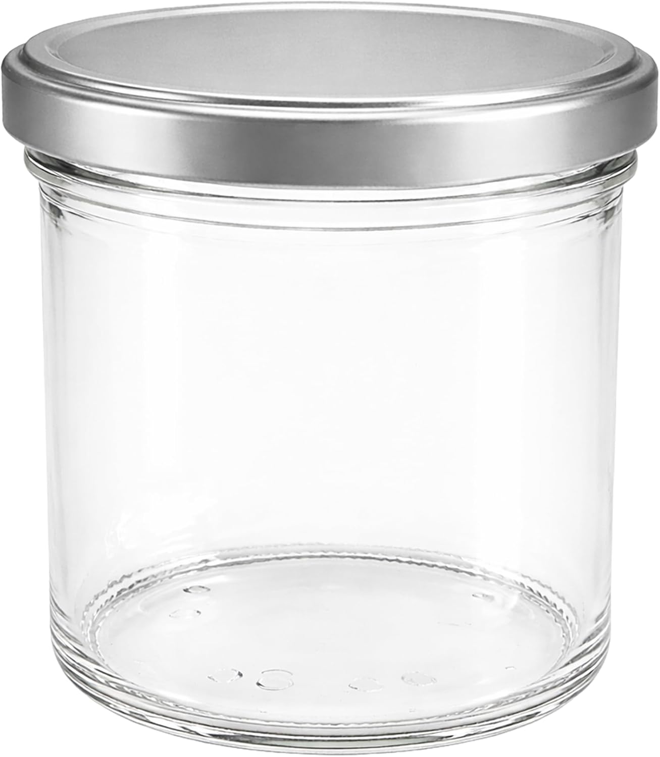 Marmeladenglas-Set mit Schraubdeckel (25 Stück, 167 ml), Silber 167 ml 25