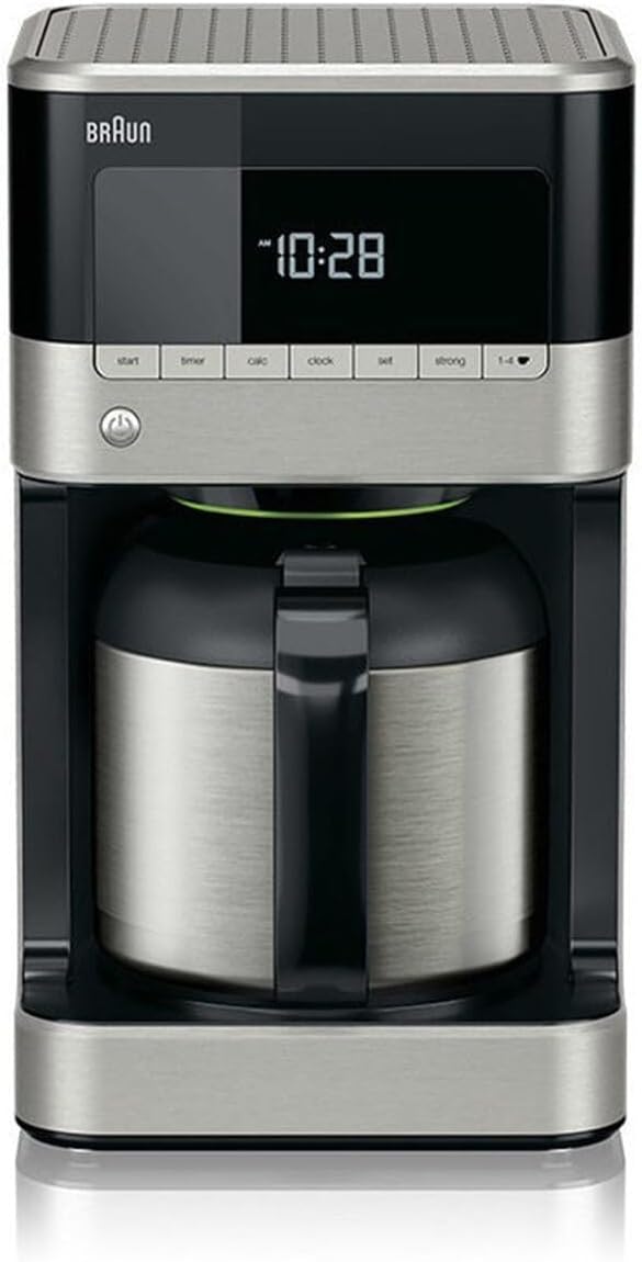 PurAroma 7 Kaffeemaschine KF 7125, Edelstahl / Schwarz Edelstahlkanne