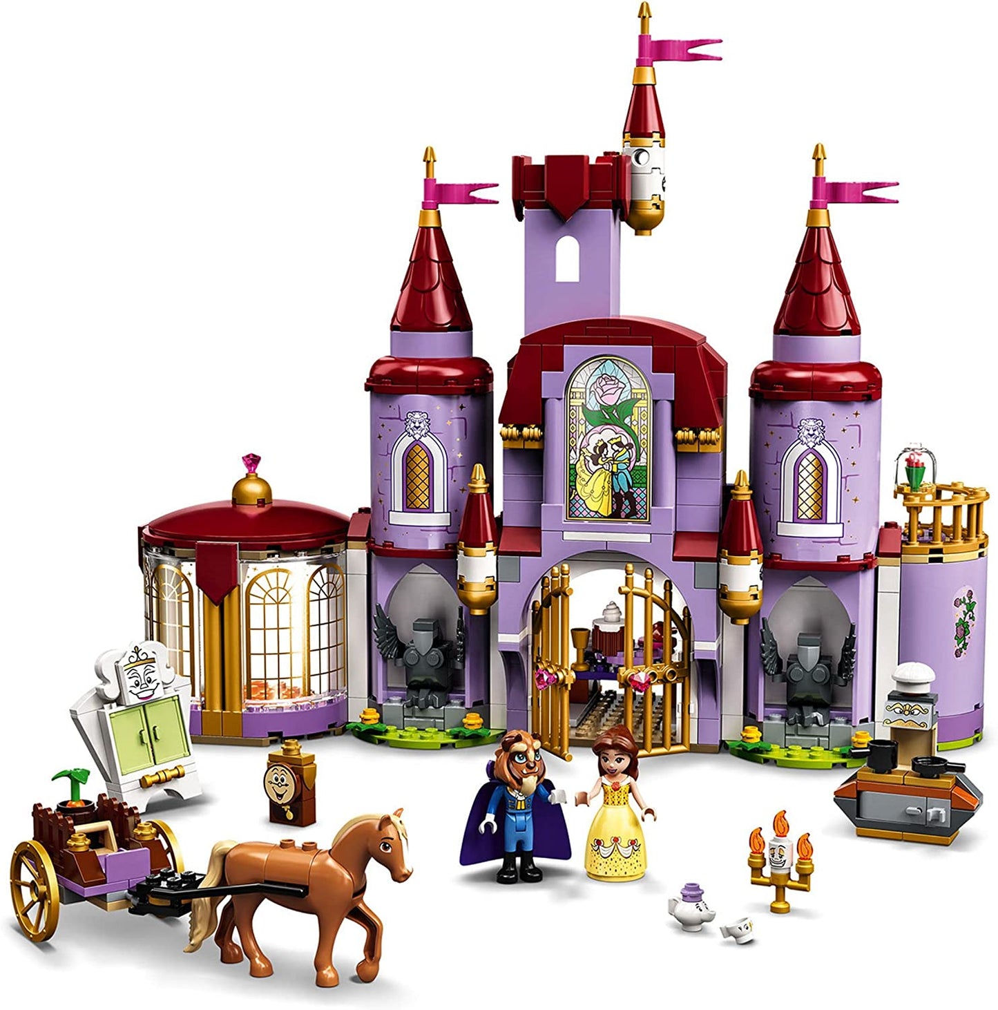 43196 Disney Princess Belles Schloss, Konstruktionsspielzeug, Standard Verpackung Single