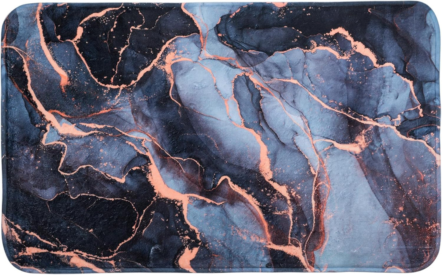 Rutschfester Badteppich, Marmor Abstrakt 50 x 80 cm (Rechteckig)