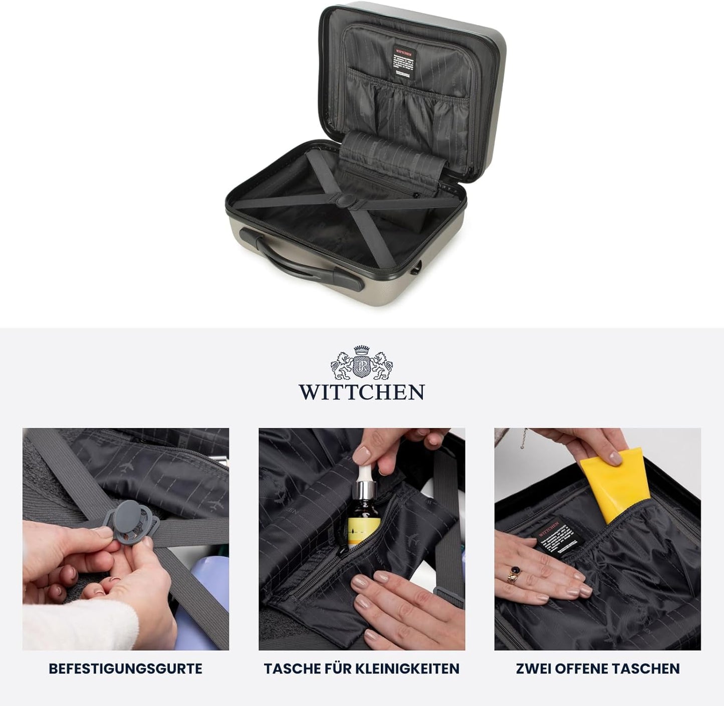 Kosmetikkoffer, Champagner Kosmetikkoffer