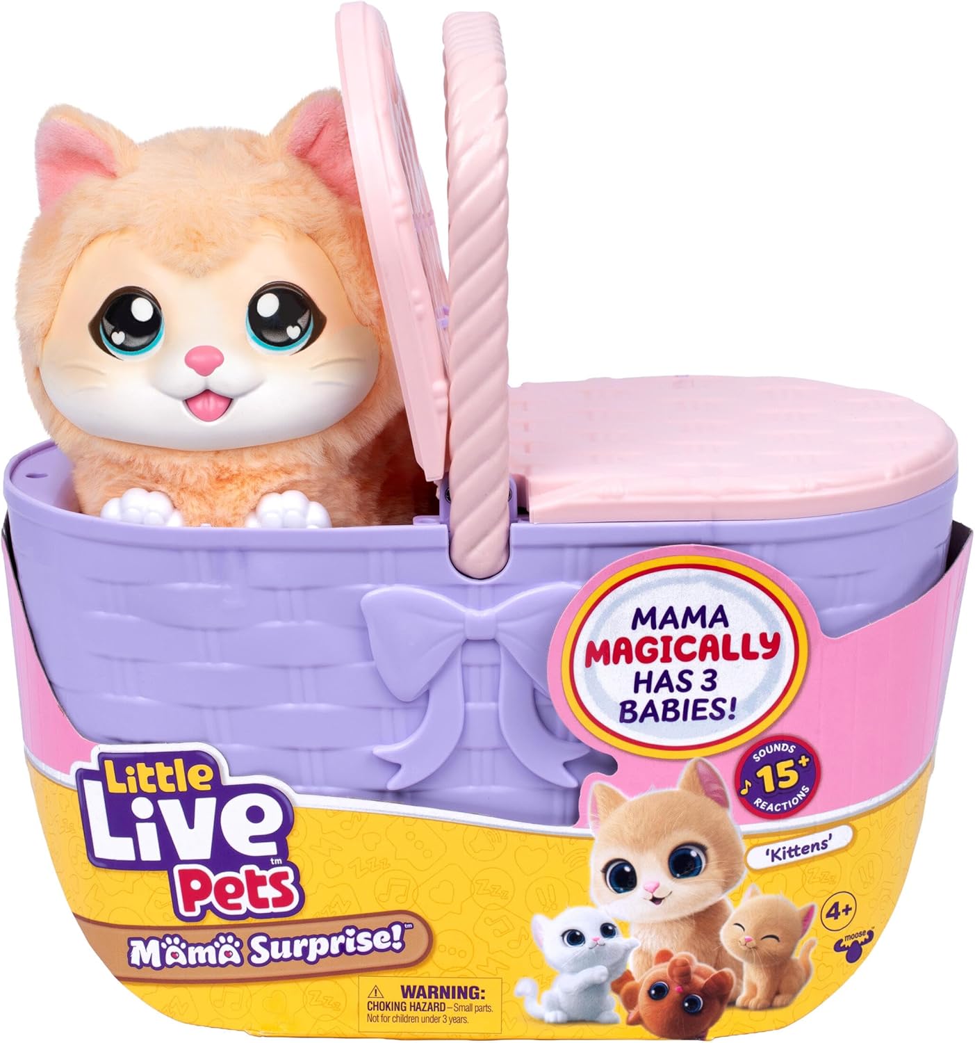 Interaktive Mama-Katze mit Überraschungsbabys