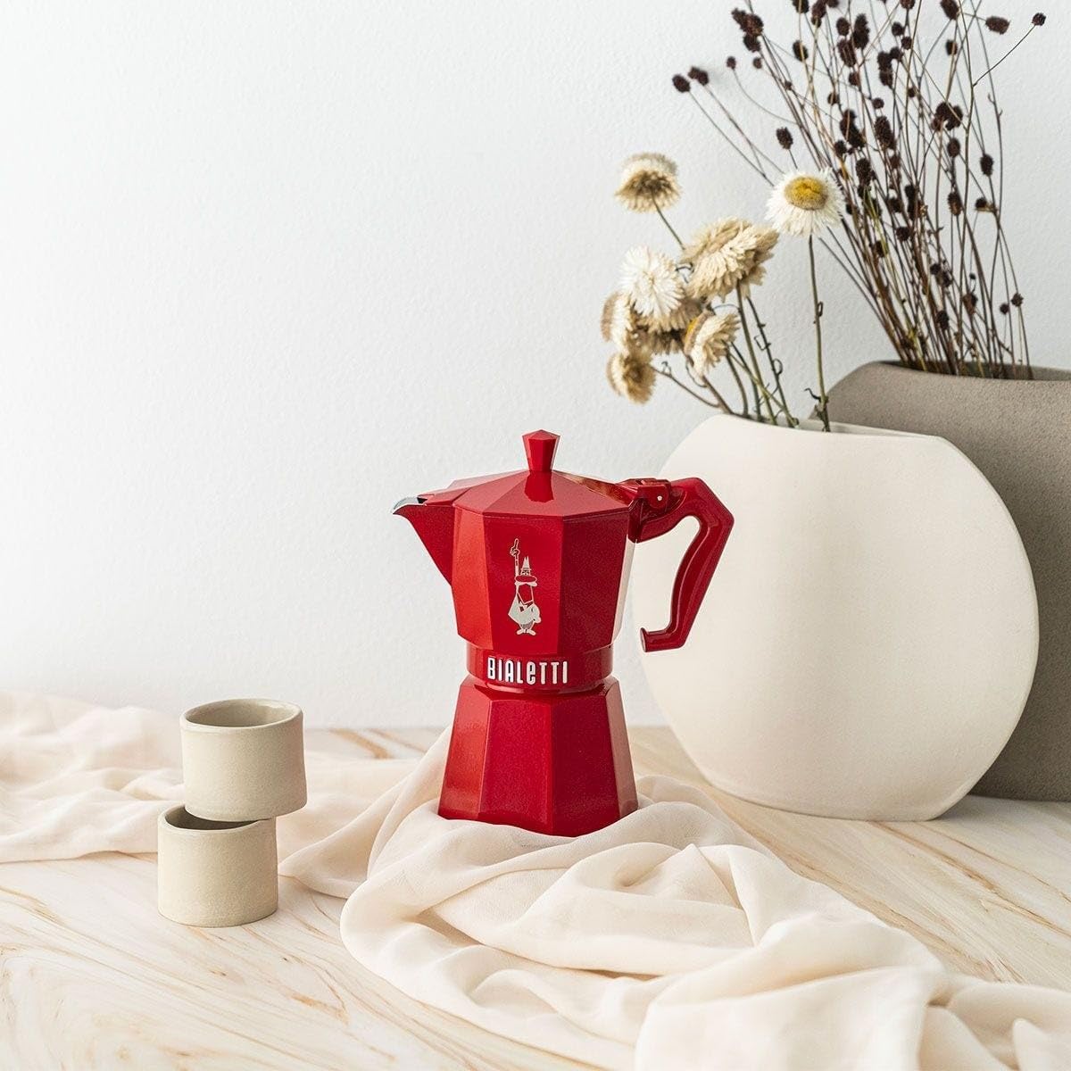 Espressokocher, 3 tazze Rot