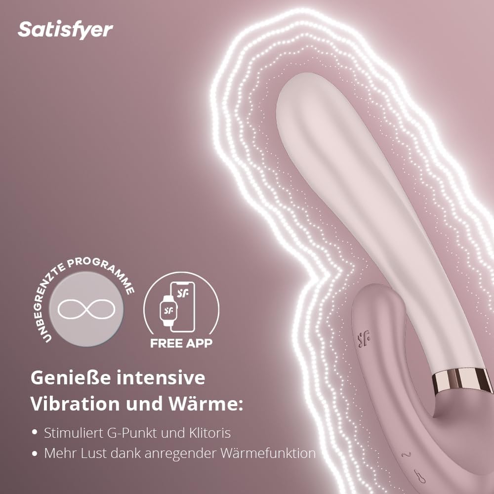 Heat Wave Rabbit-Vibrator mit Wärmefunktion, Violett Einheitsgröße