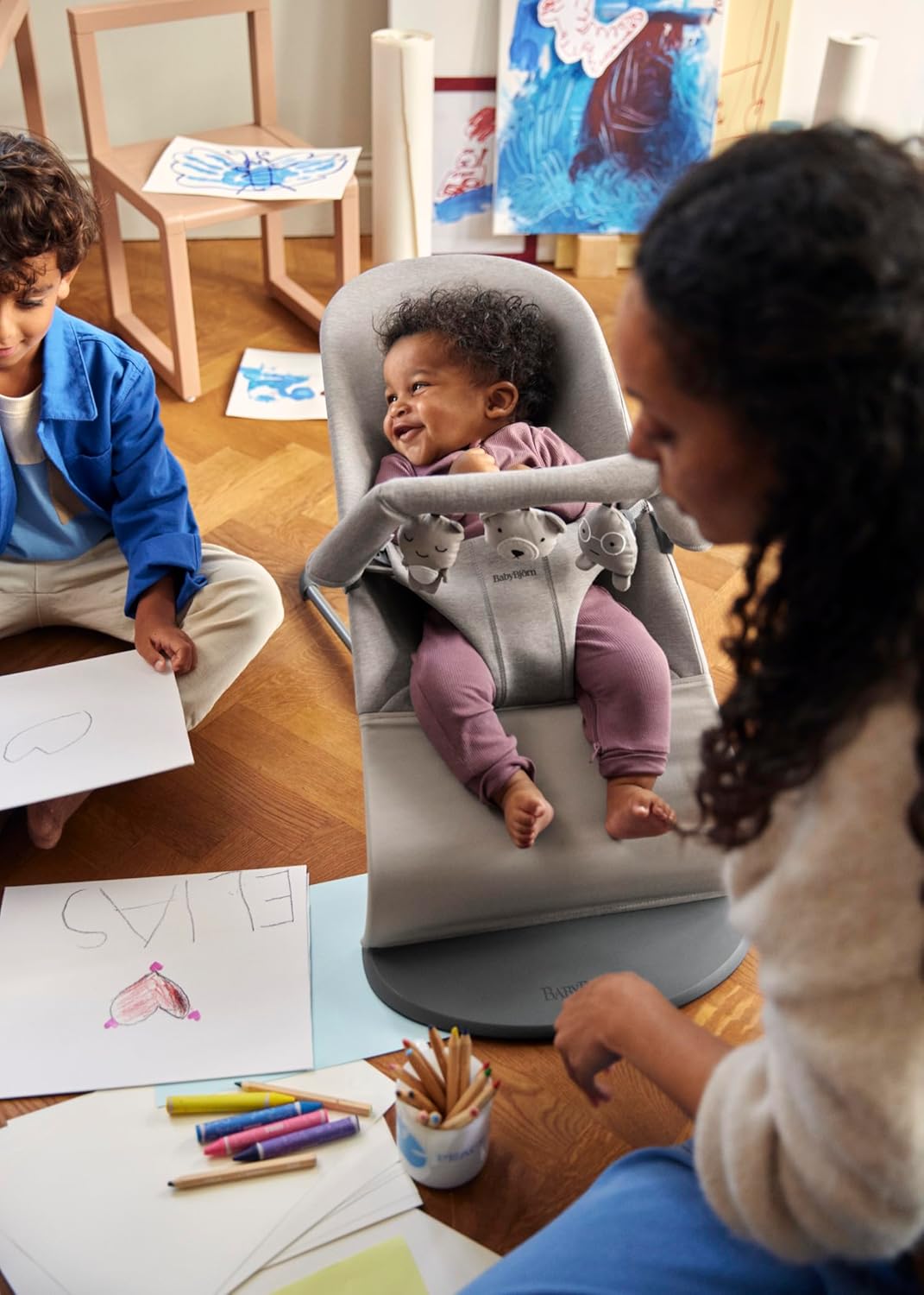 Spielzeug für Babywippe, Fliegende Freunde Neutral