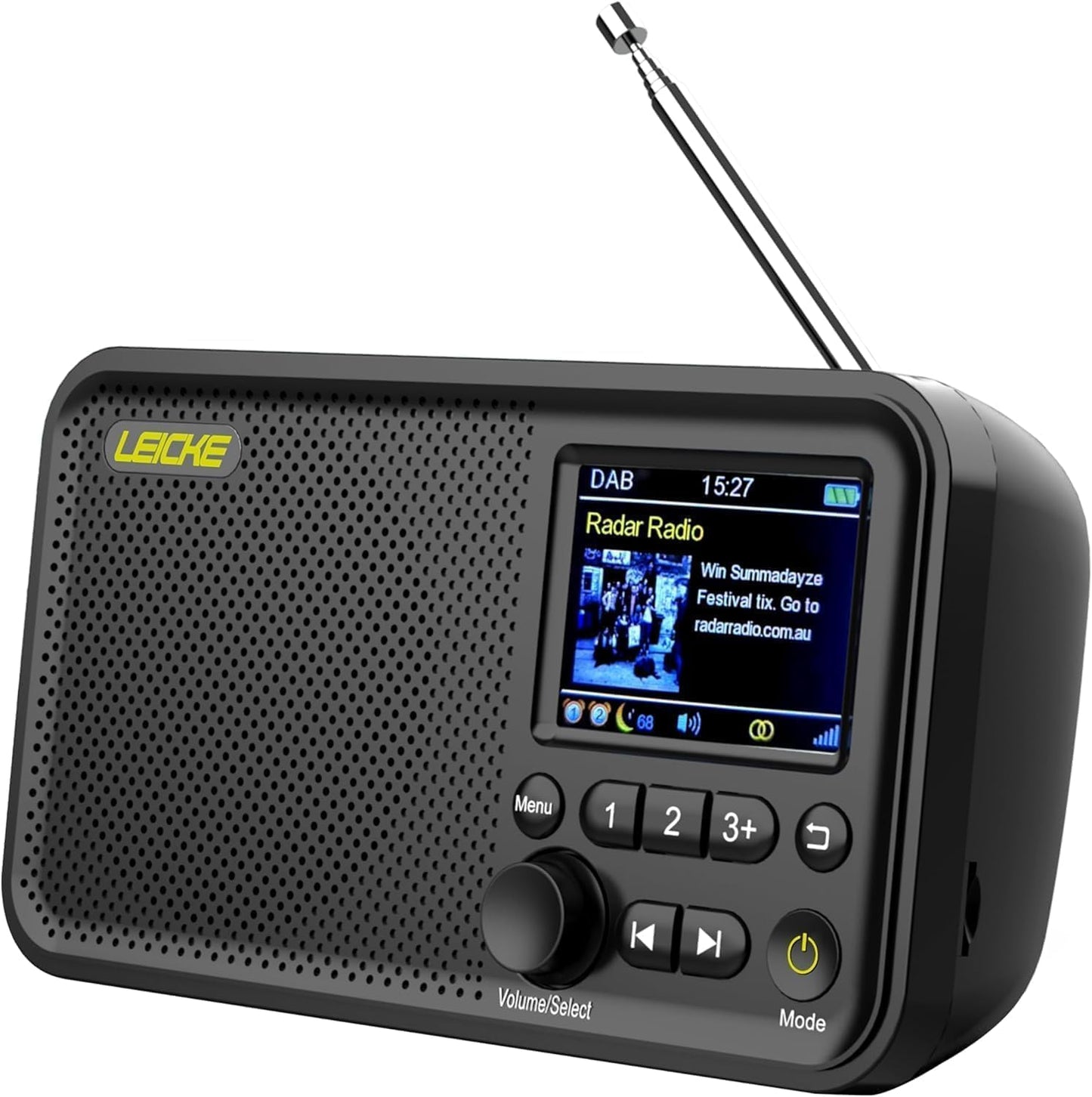 Tragbares DAB+ Radio mit Bluetooth 5.0, 4000mAh Akku