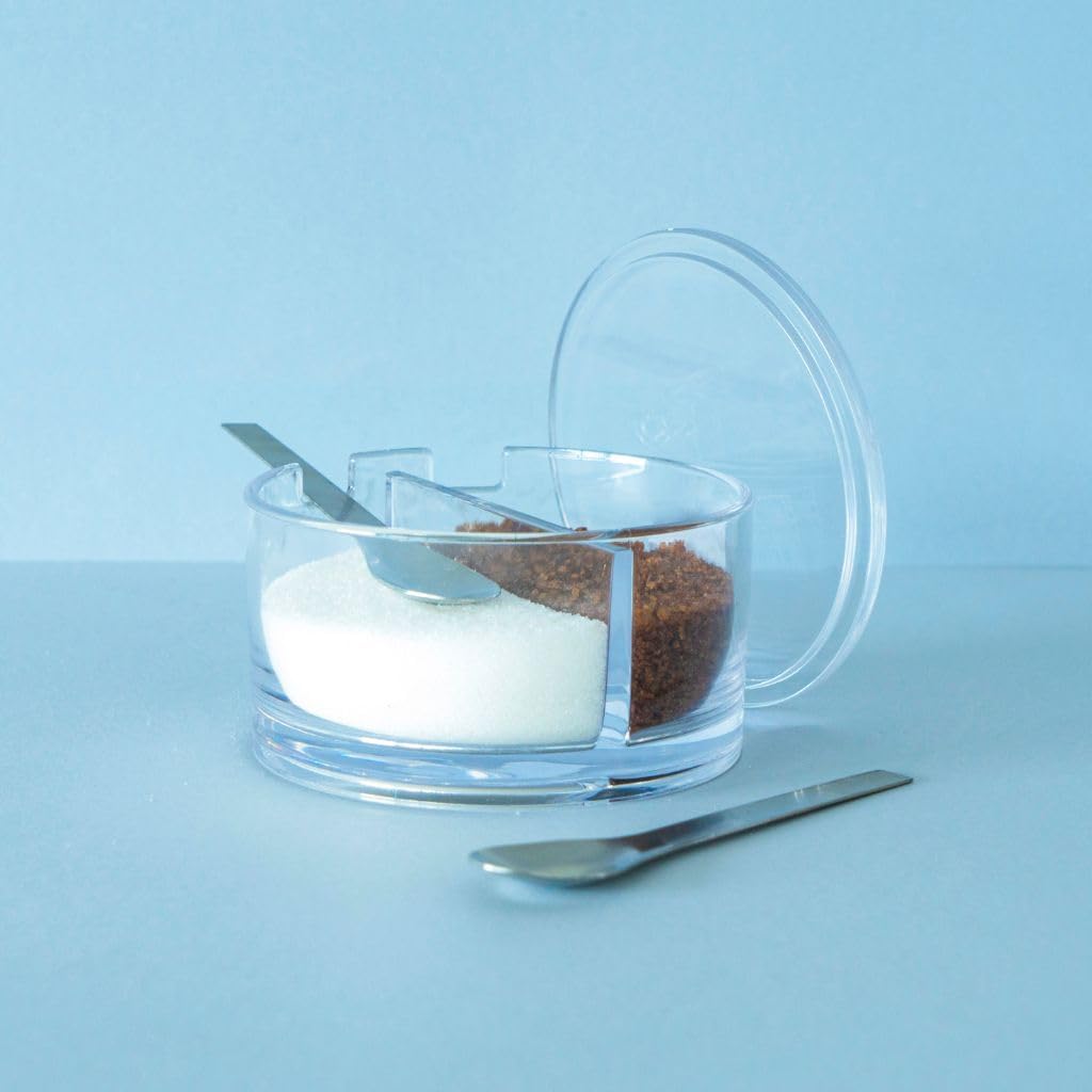 Zuckerschale mit zwei Fächern