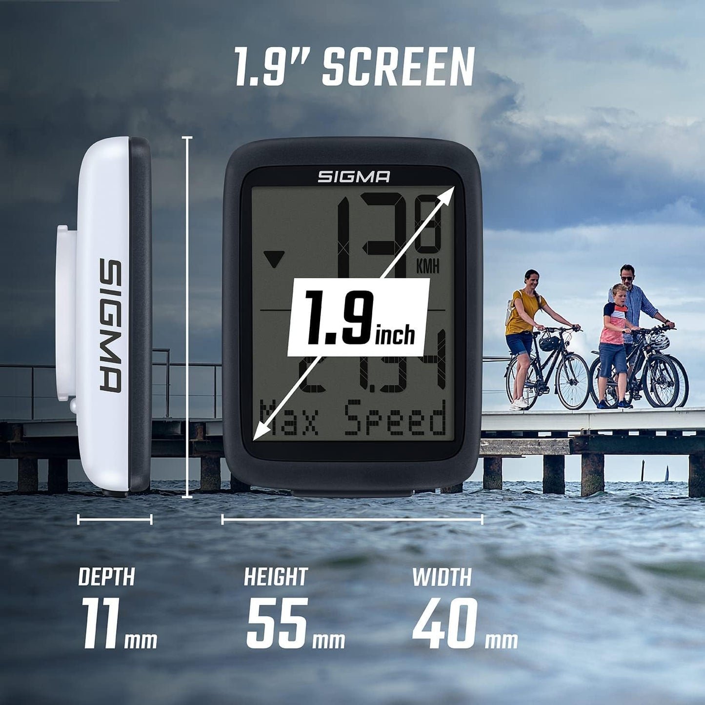 Fahrradcomputer BC 10.0 WL ATS, Einheitsgrösse, Single