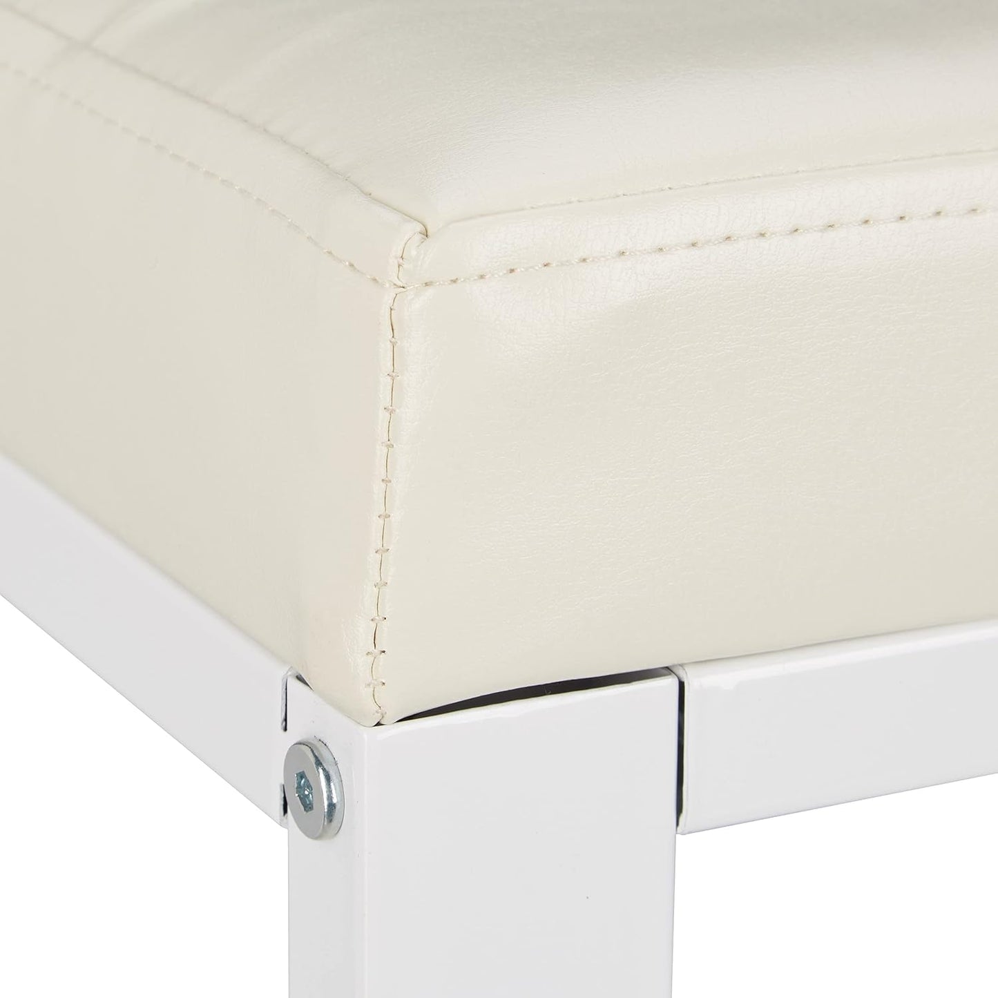 Schuhbank mit Hocker und Sitzpolster für Kinder, Weiß