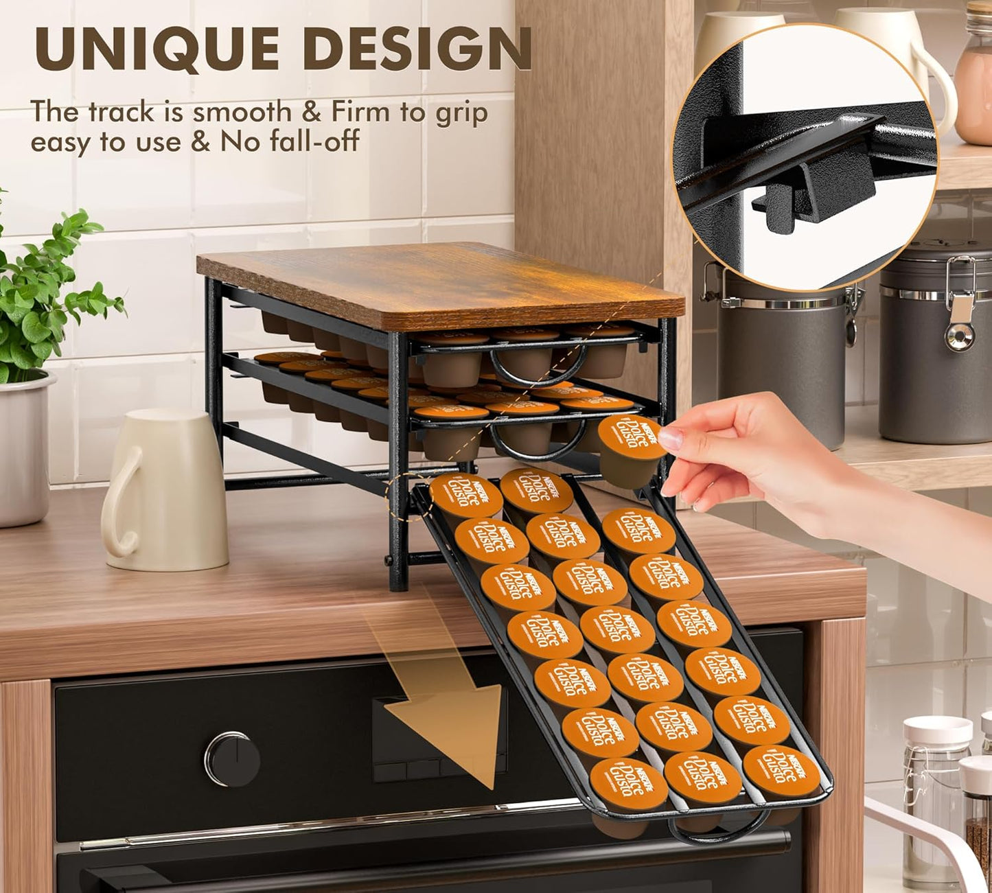 Kapselhalter für Dolce Gusto, für 45 Kapseln