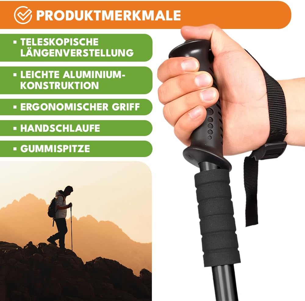 Teleskop Wanderstöcke  64-134 cm