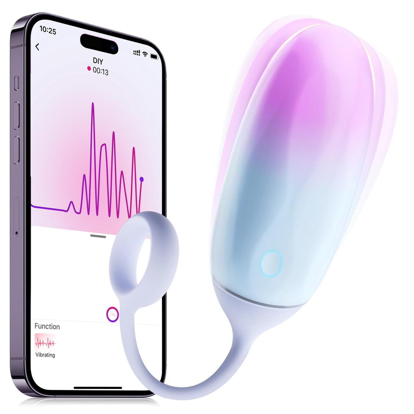 Mini Vibrator mit App-Fernbedienung, 10 Vibrationsmodi