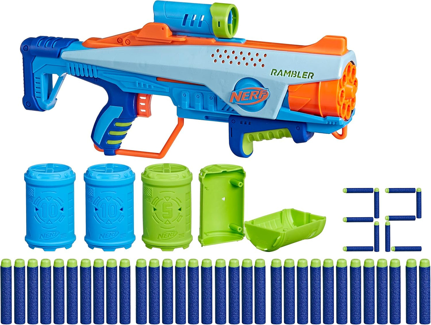 Elite Junior Rookie Blaster-Set mit 32 Darts & Zielen, Rookie Pack