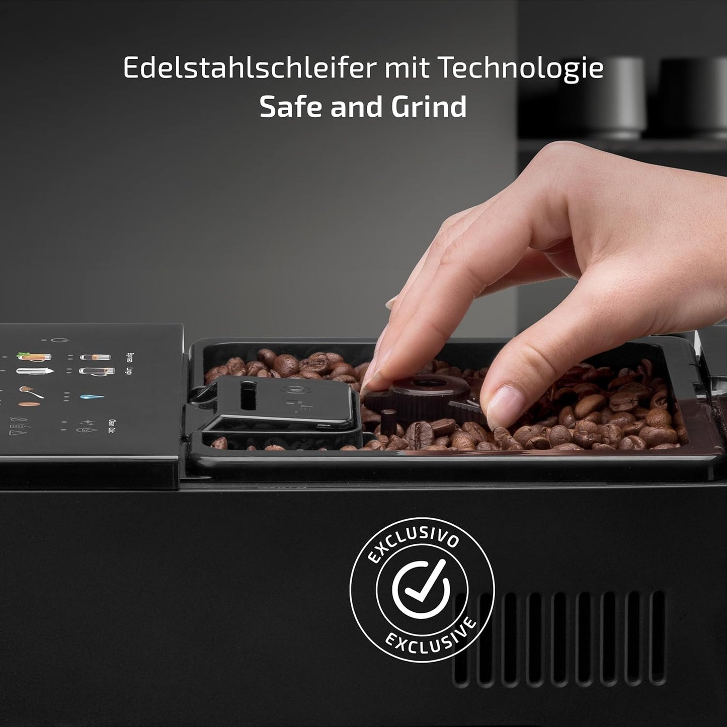 Sensazione ‎CMAB200.102 mit 20 Bar und Mahlwerk, Kompakte Superautomatik
