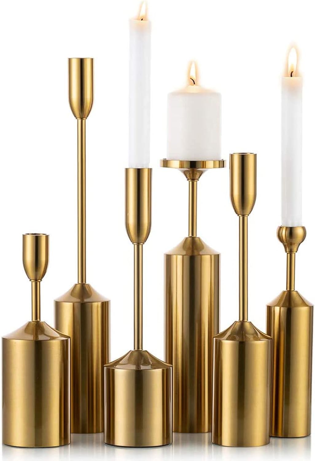 Kerzenhalter-Set, Gold 6er Set