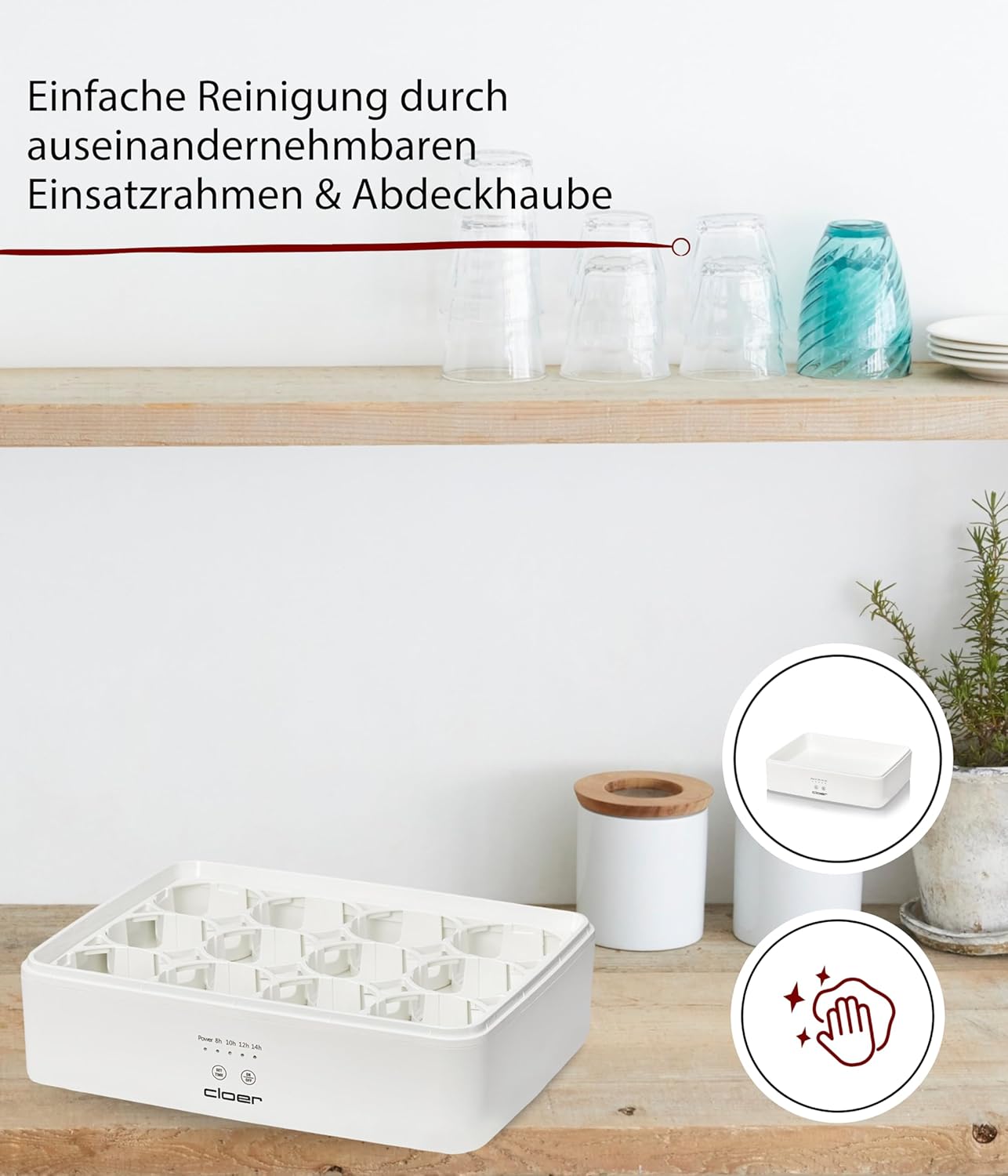 Joghurtbereiter für 12 Gläser
