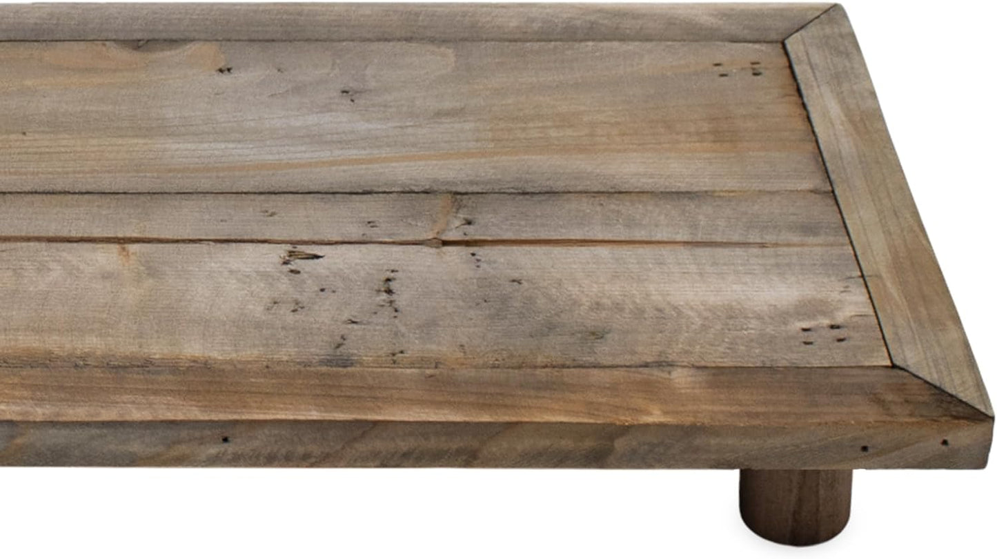 Rechteckiges Deko-Blumentablett, gross / 50 x 18 cm