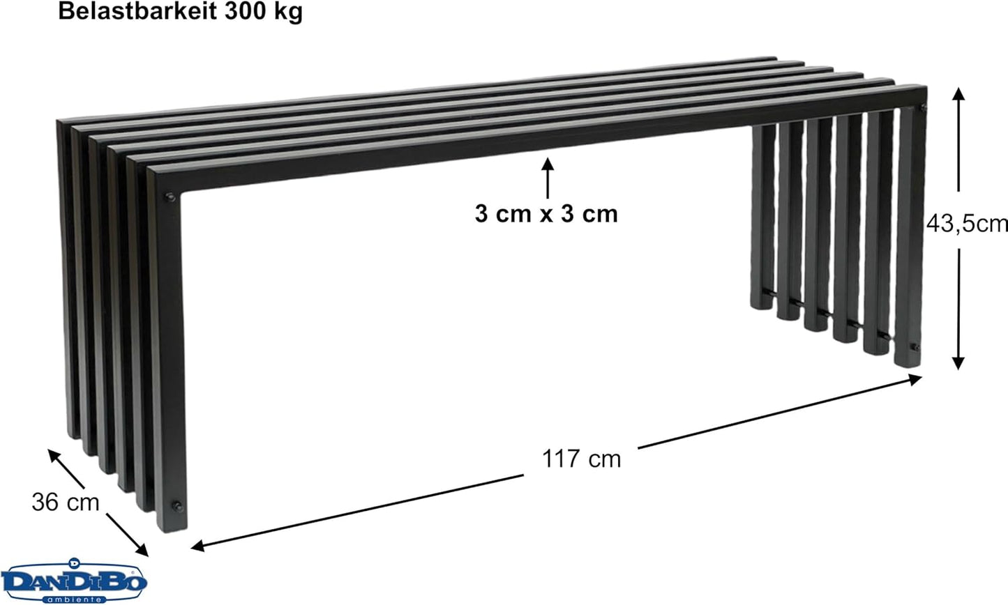 Gartenbank Lamellenbank, Breite 117cm