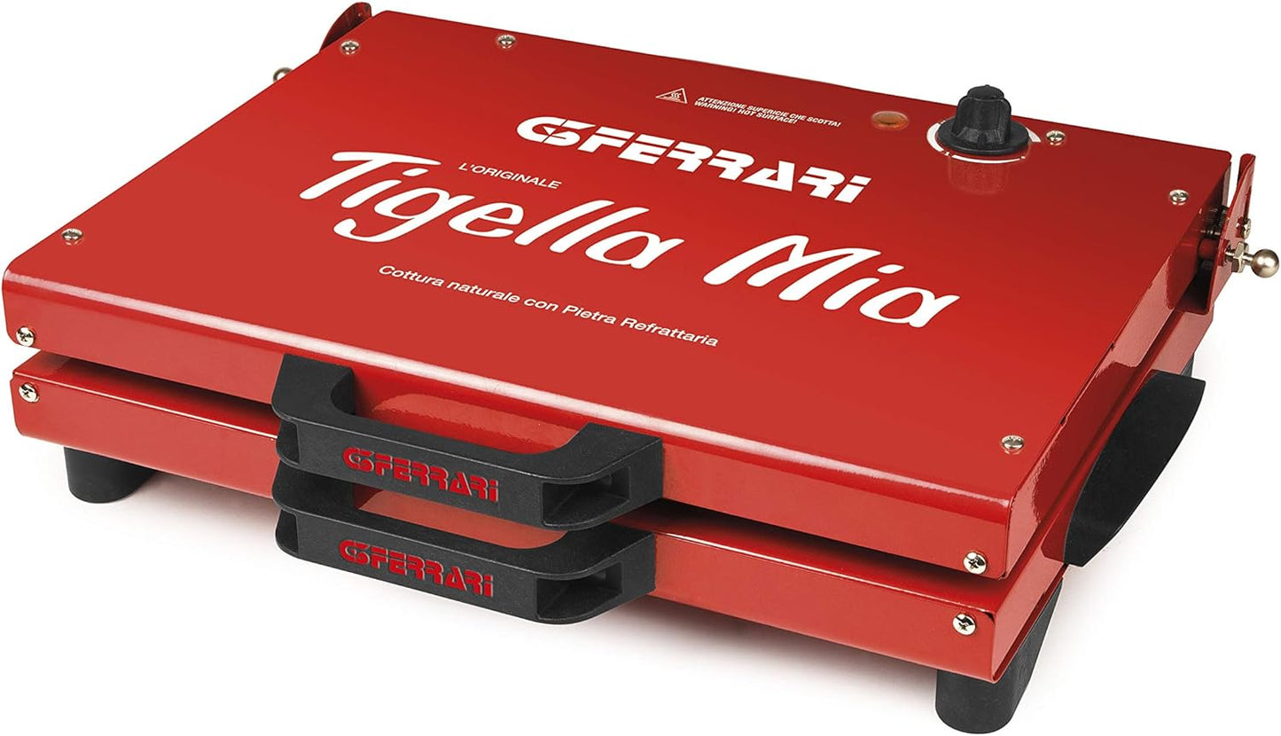G10025 Tigella Mia Tigelliera & Toaster mit XXL-Schamottesteinen