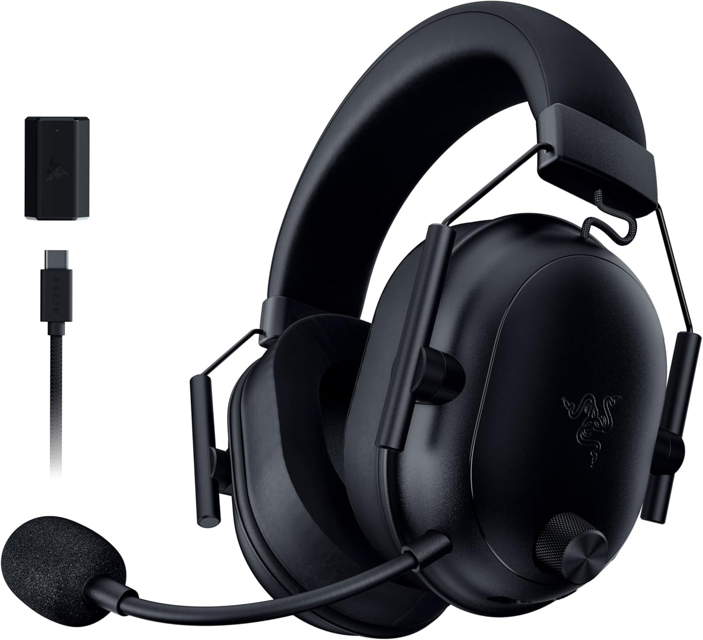 Kabelloses E-Sport Gaming-Headset HyperSpeed, Razer BlackShark V2 HyperSpeed Single Schwarz