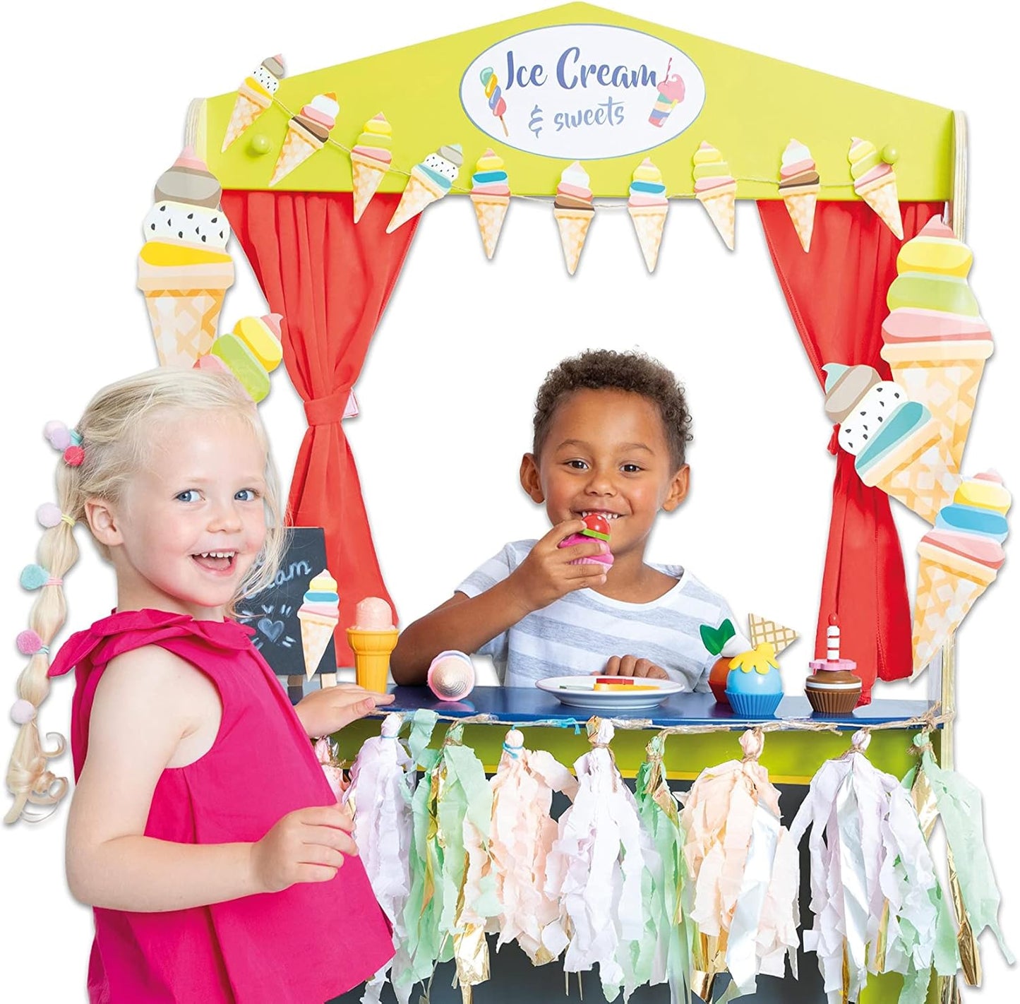 Holz-Puppentheater für Kinder, Nocolor