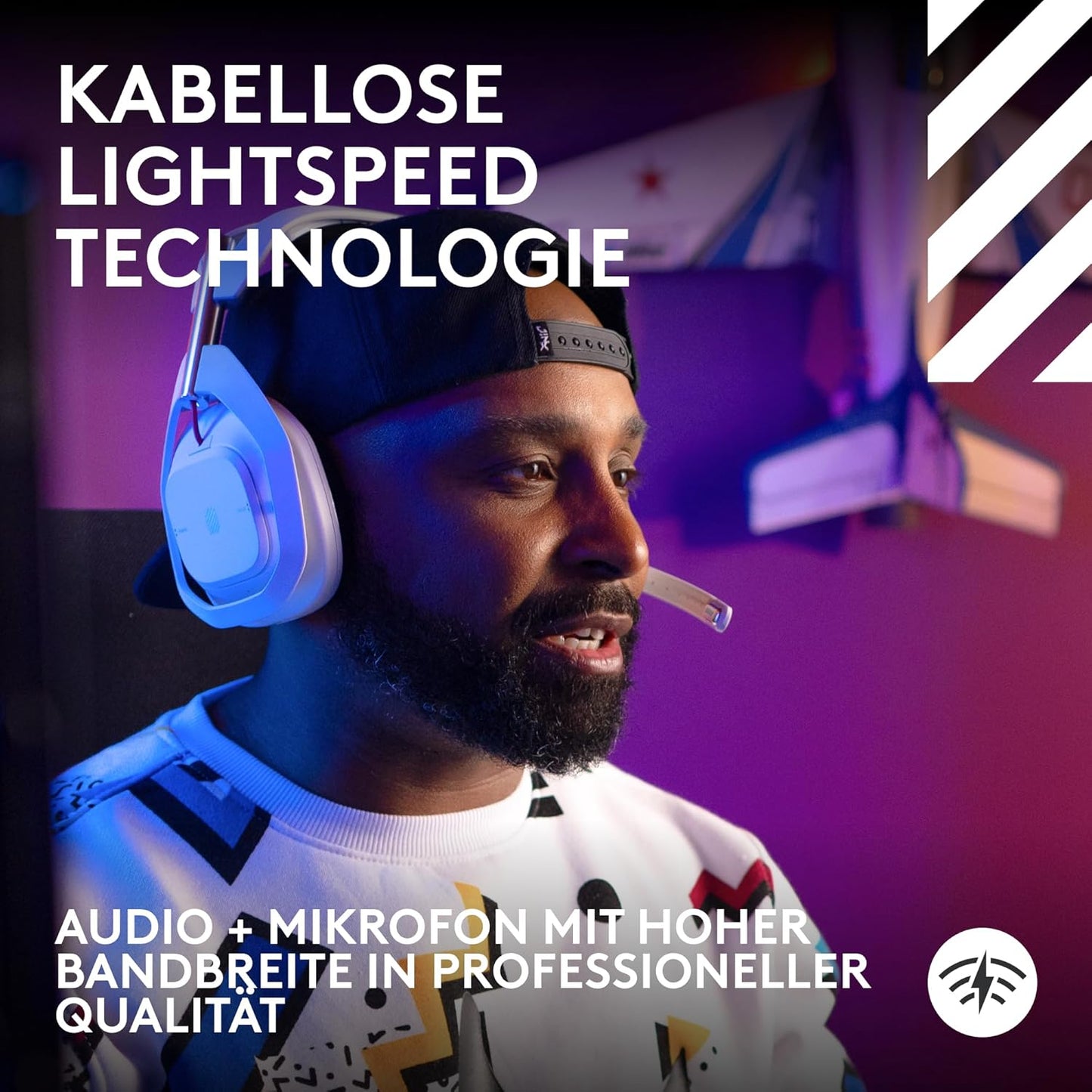 Astro A50 Lightspeed Gaming-Headset mit Basisstation, Weiss A50 | PLAYSYNC Nur Audio Headset