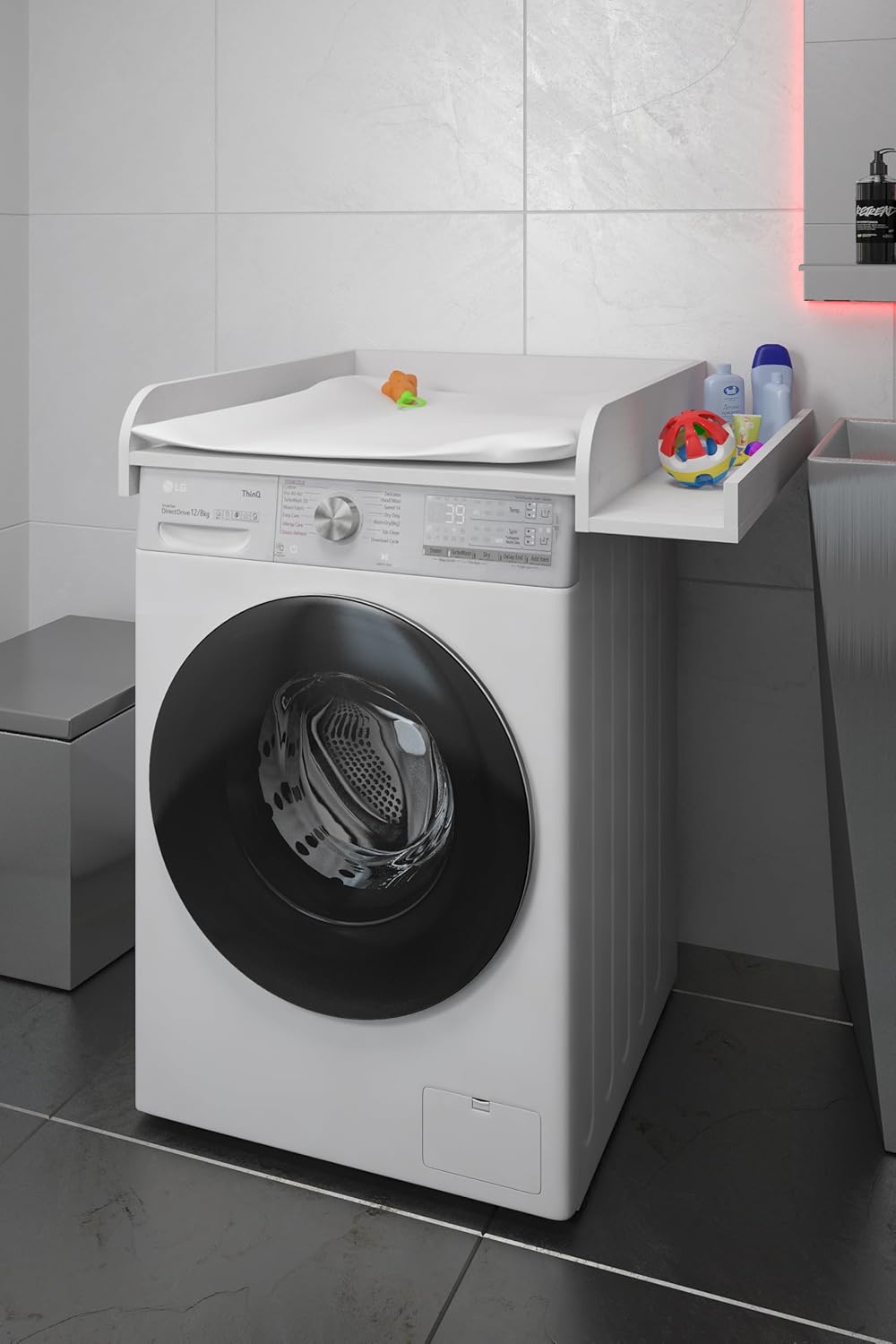 Wickelaufsatz mit Regal für Waschmaschine