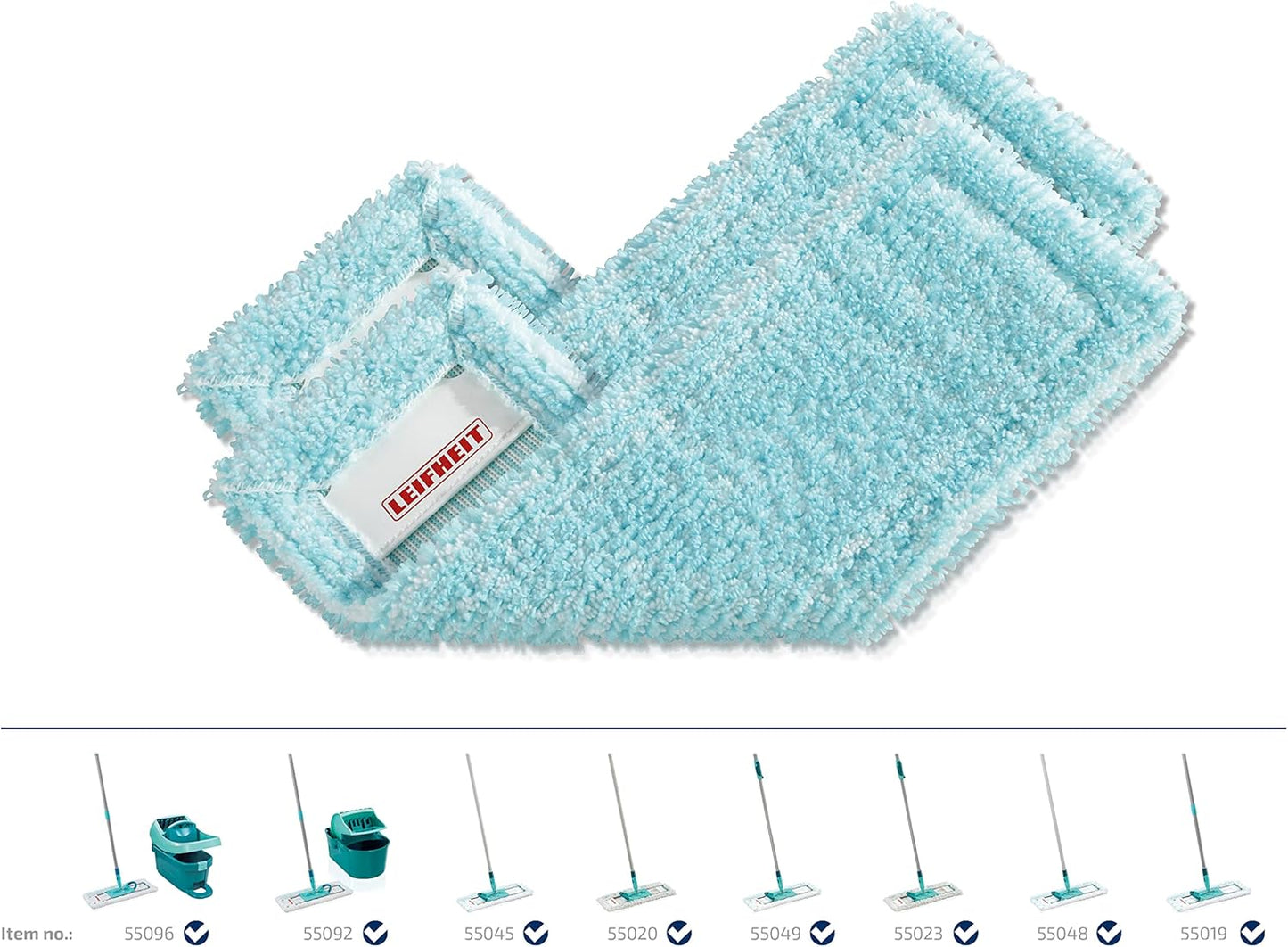 3er-Set Wischbezug Profi XL super Soft für Parkett, Laminat und Kork, Parkett 3er Set