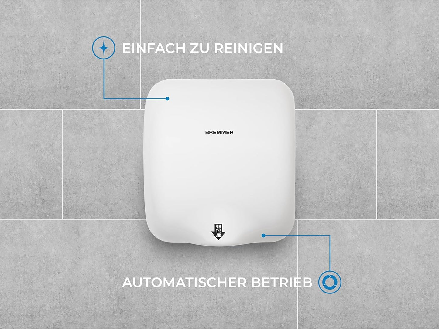 Generic Turbo Händetrockner, Weiss