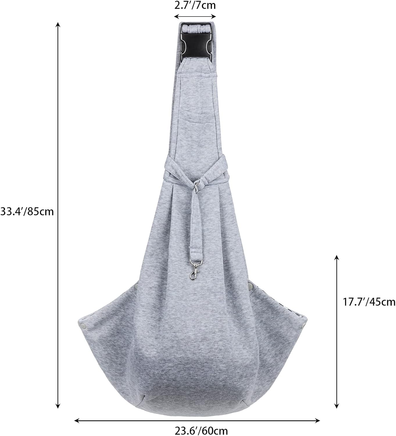 Tragetasche für kleine Haustiere bis 7,5 kg, Grau