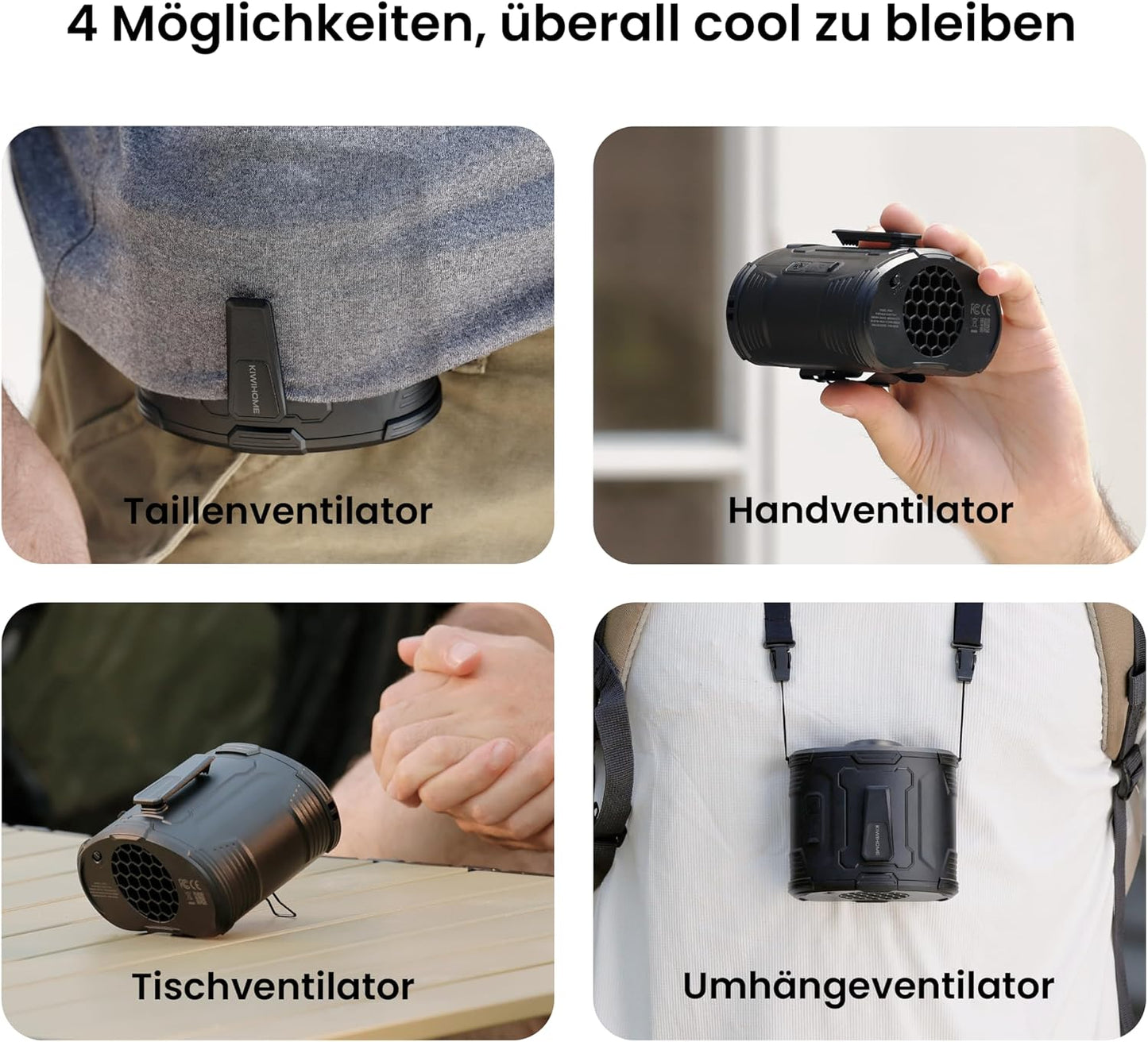 Tragbarer Taillen-Clip-Ventilator