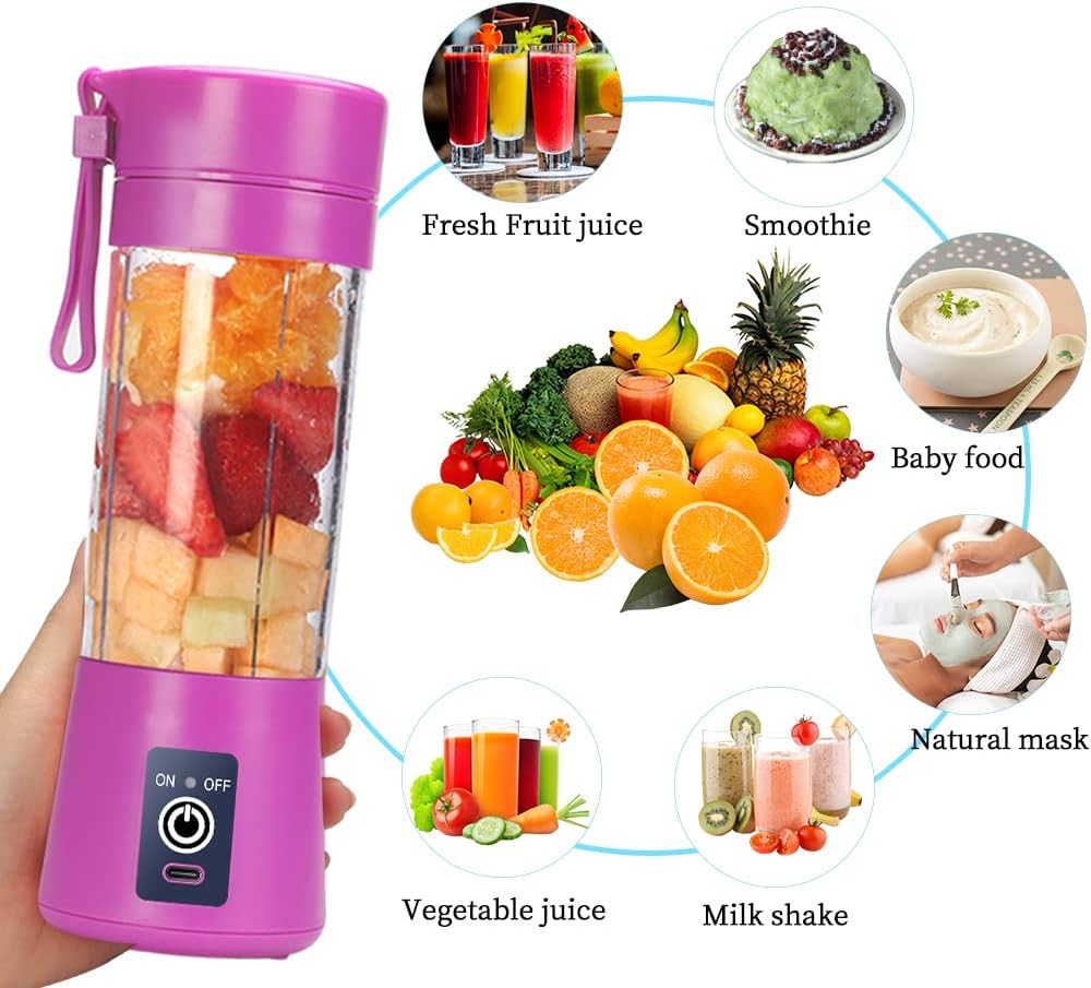 Tragbarer USB-Smoothie-Mixer, Violett