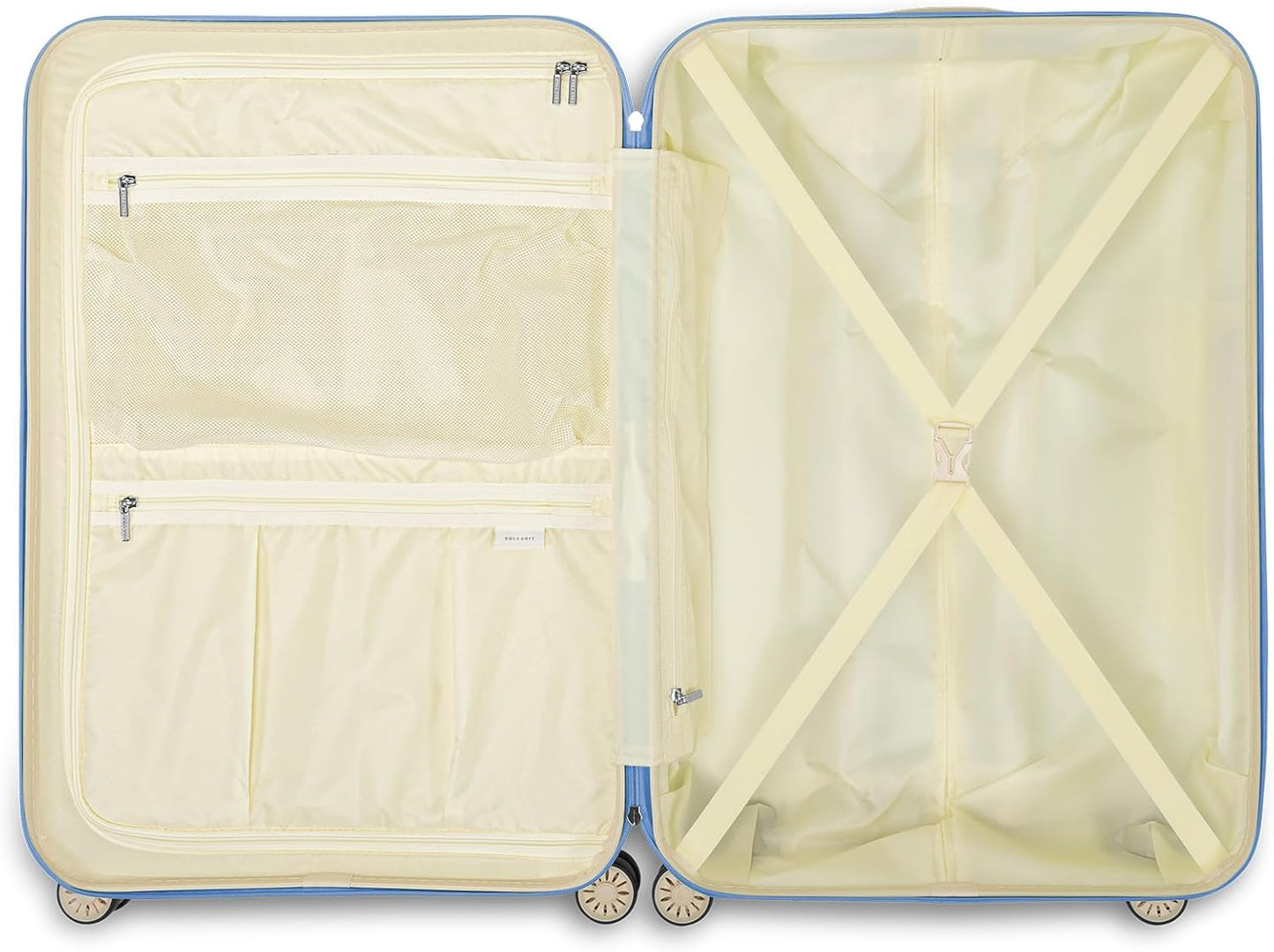 2er-Set Fabulous Fifties Koffer mit TSA-Schloss, Duo Set Alaska Blue
