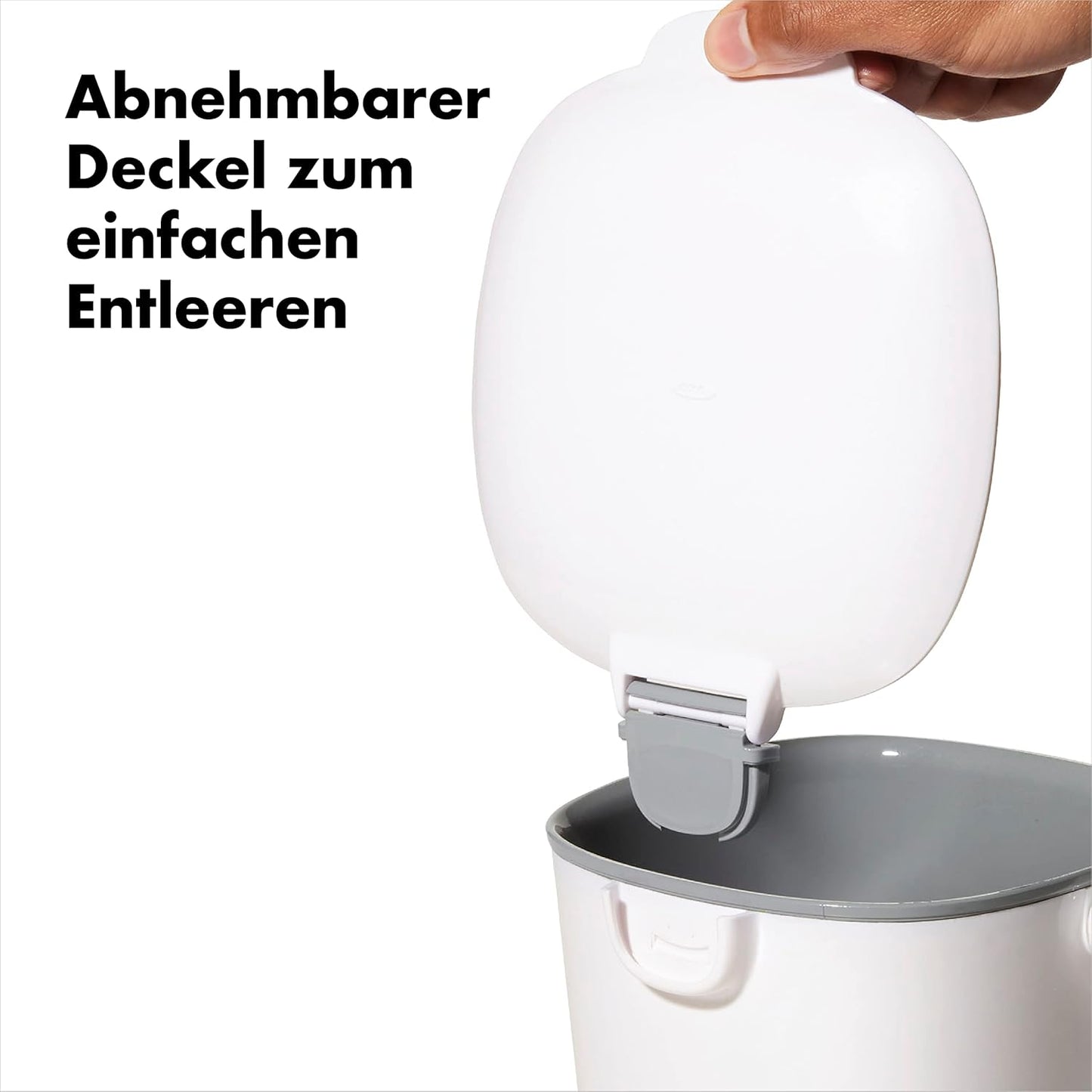 Geruchsdichter Good Grips Komposteimer, 2.8L Weiss
