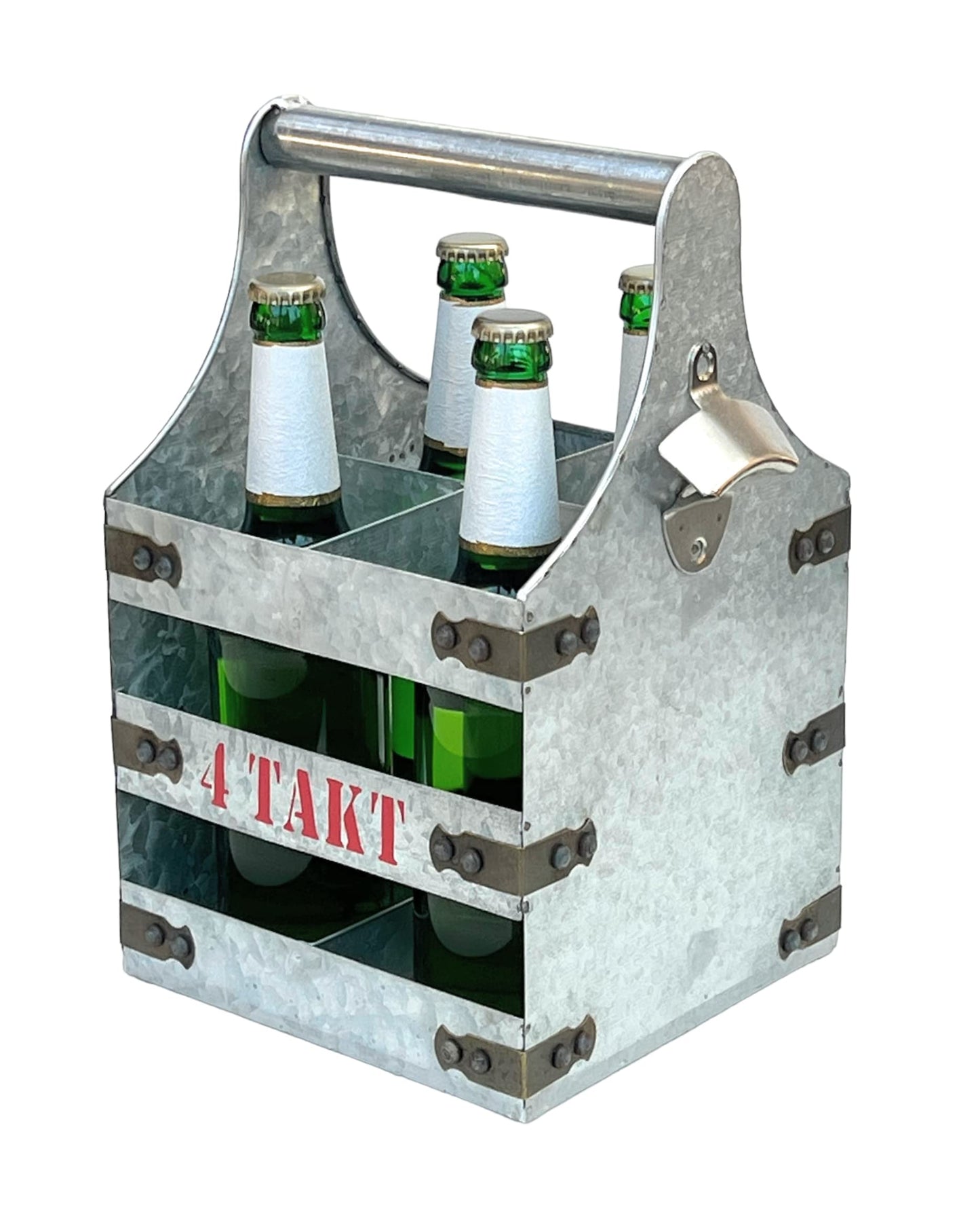 Bierträger mit Öffner für 4 Flaschen, 96405