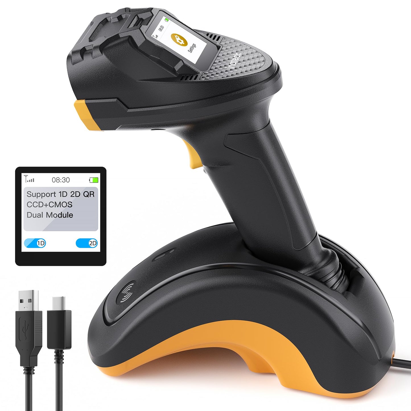 2D-Barcode-Scanner mit Touchscreen und Smart Base, 2D with Base and Screen