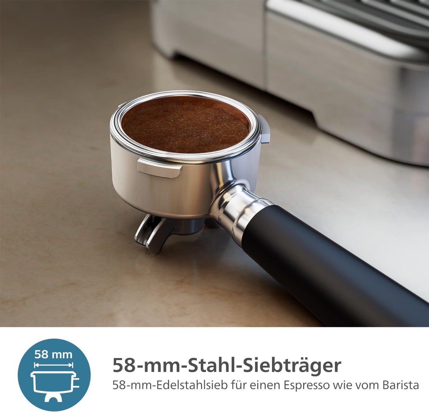 Barista Brew Espressomaschine PSA3228/41 mit Cappuccinosystem, Bohnenbehälter doppelt