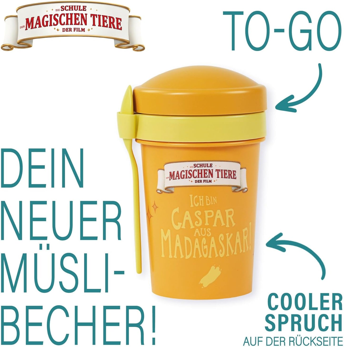Müslibecher Die Schule der Magischen Tiere, Gelb