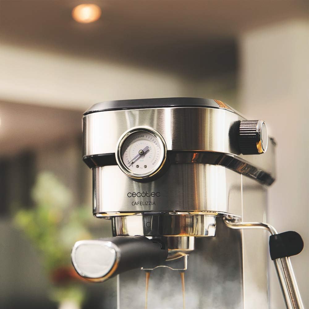 Espressomaschine Cafelizzia 790 Steel Pro, Stahl Mit Manometer