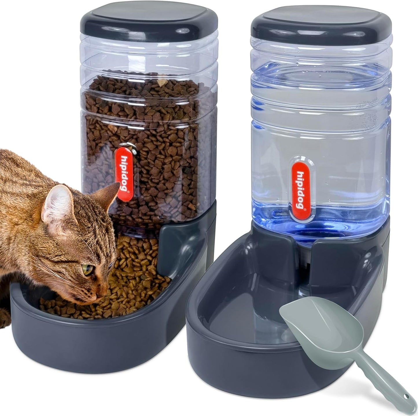 Automatischer Futter- und Wasserspender, deep gray