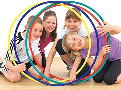 Gymnastik-Reifen-Set, 70 cm - bunt - 4 Stück