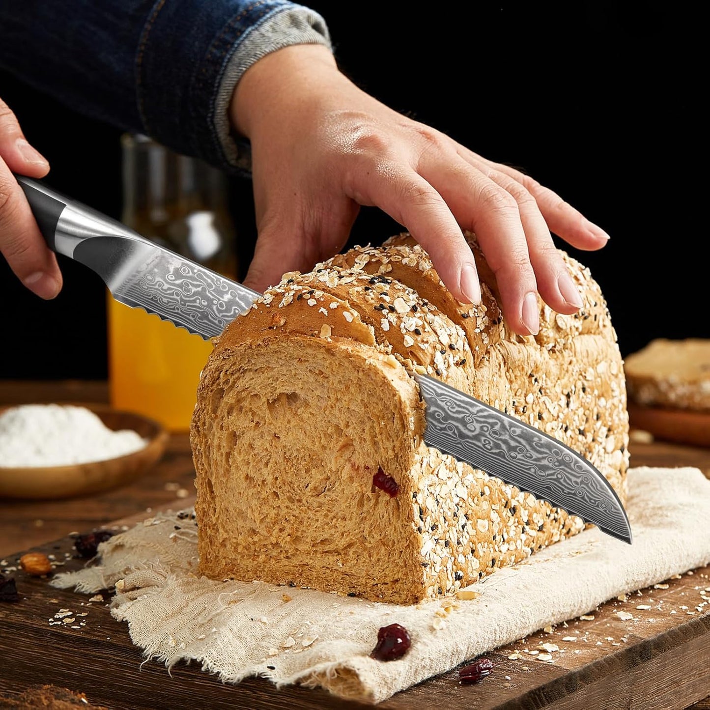 Damast-Brotmesser, Damast Brotmesser
